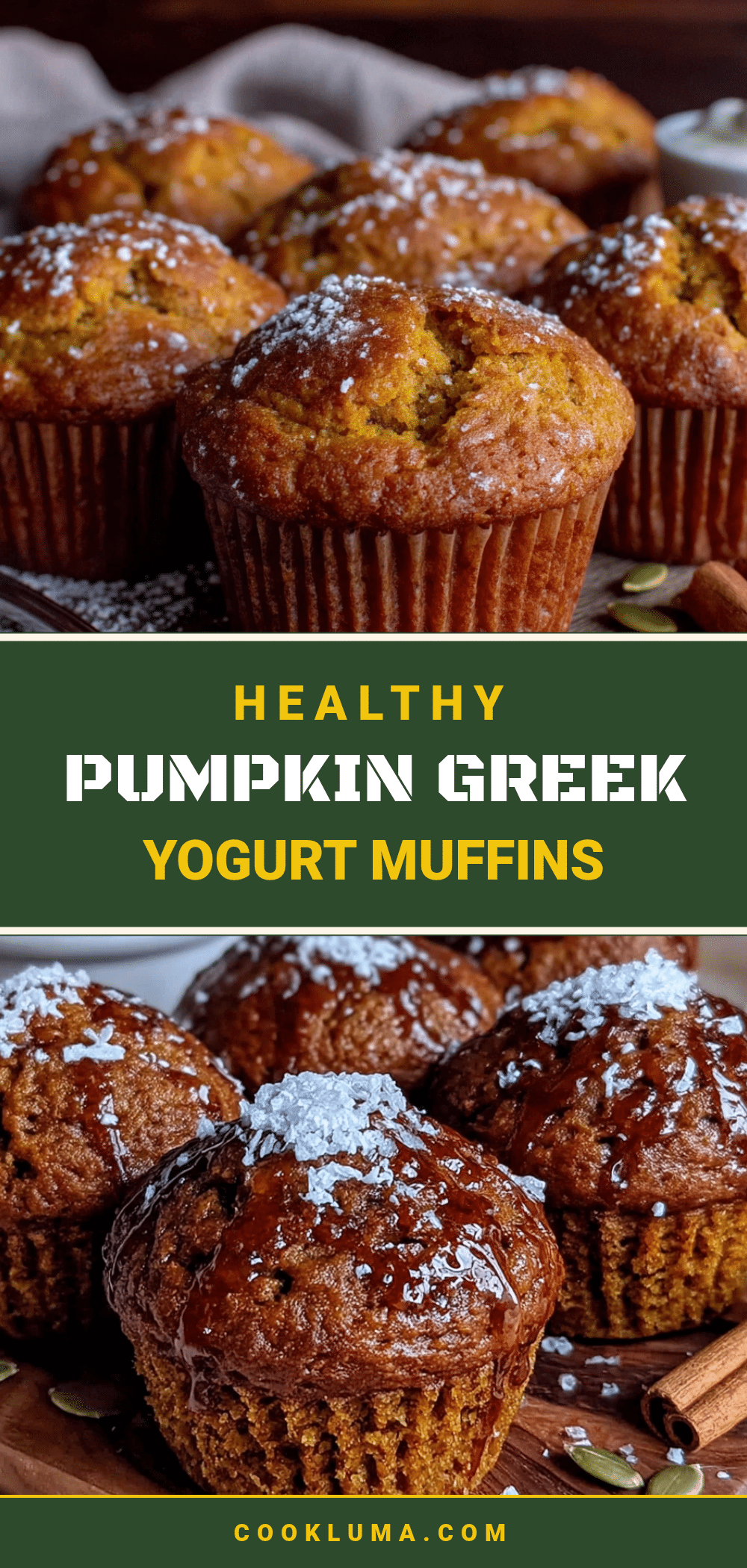 healthy greek yogurt pumpkin muffins recipe