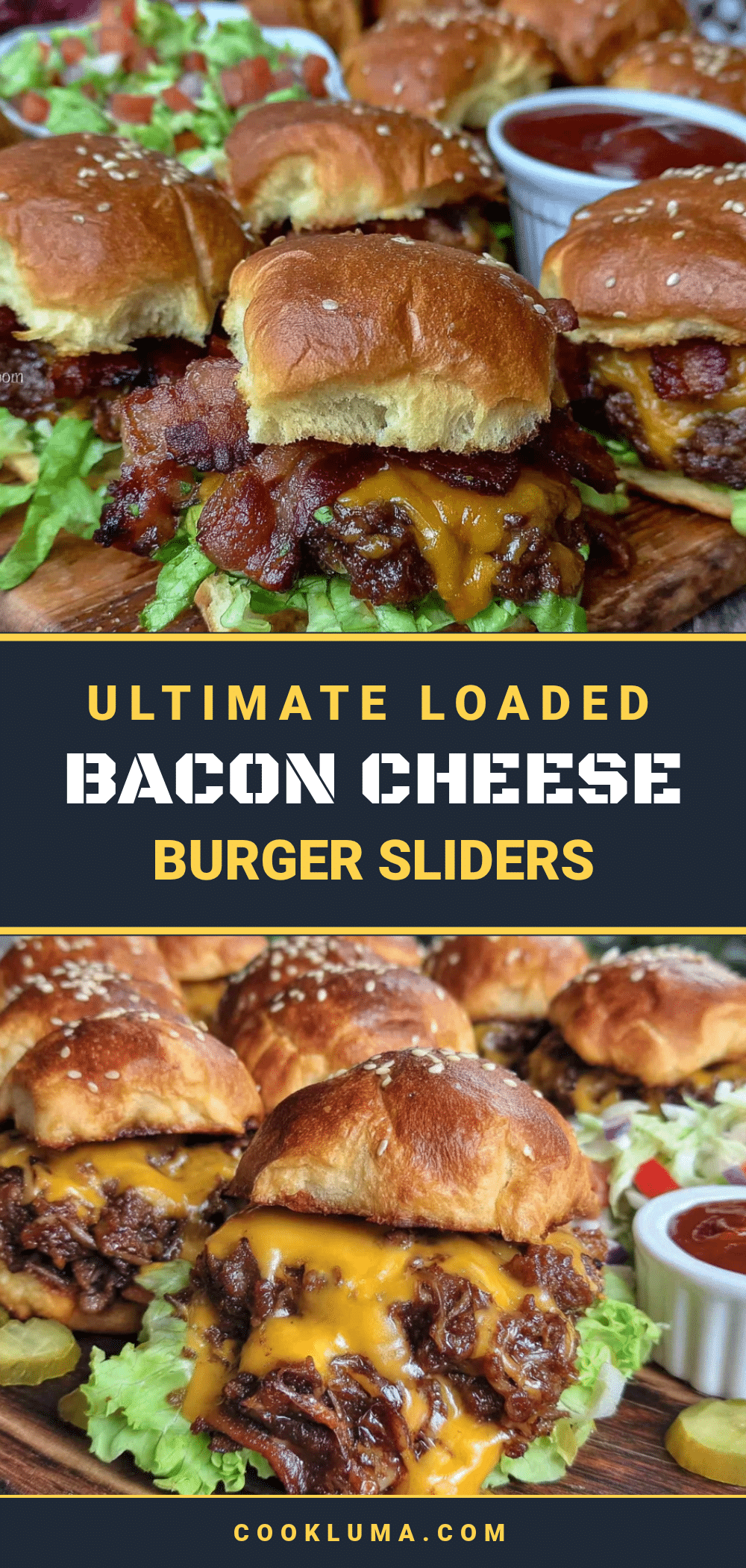 loaded bacon cheeseburger sliders recipe