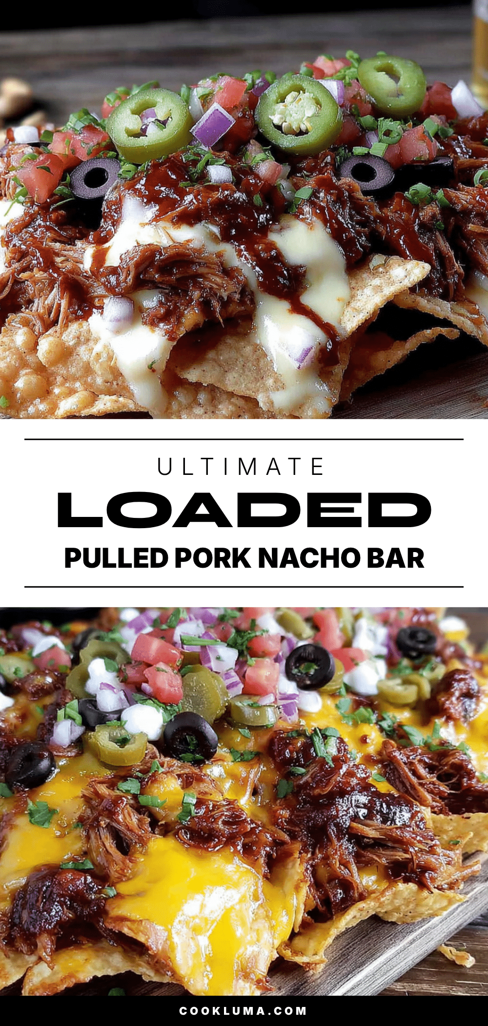 loaded game day nacho bar with pulled pork recipe