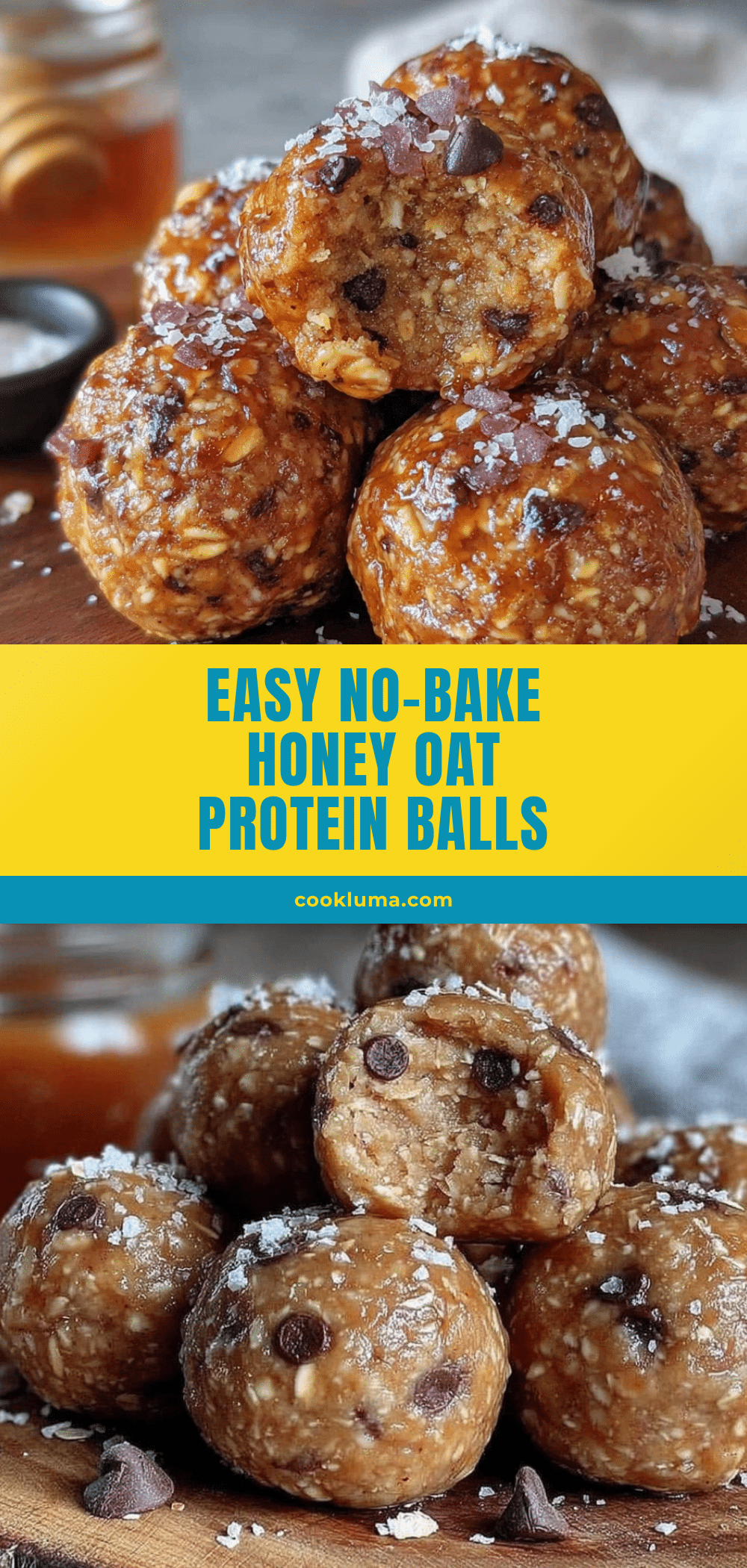 no-bake honey oat protein balls recipe
