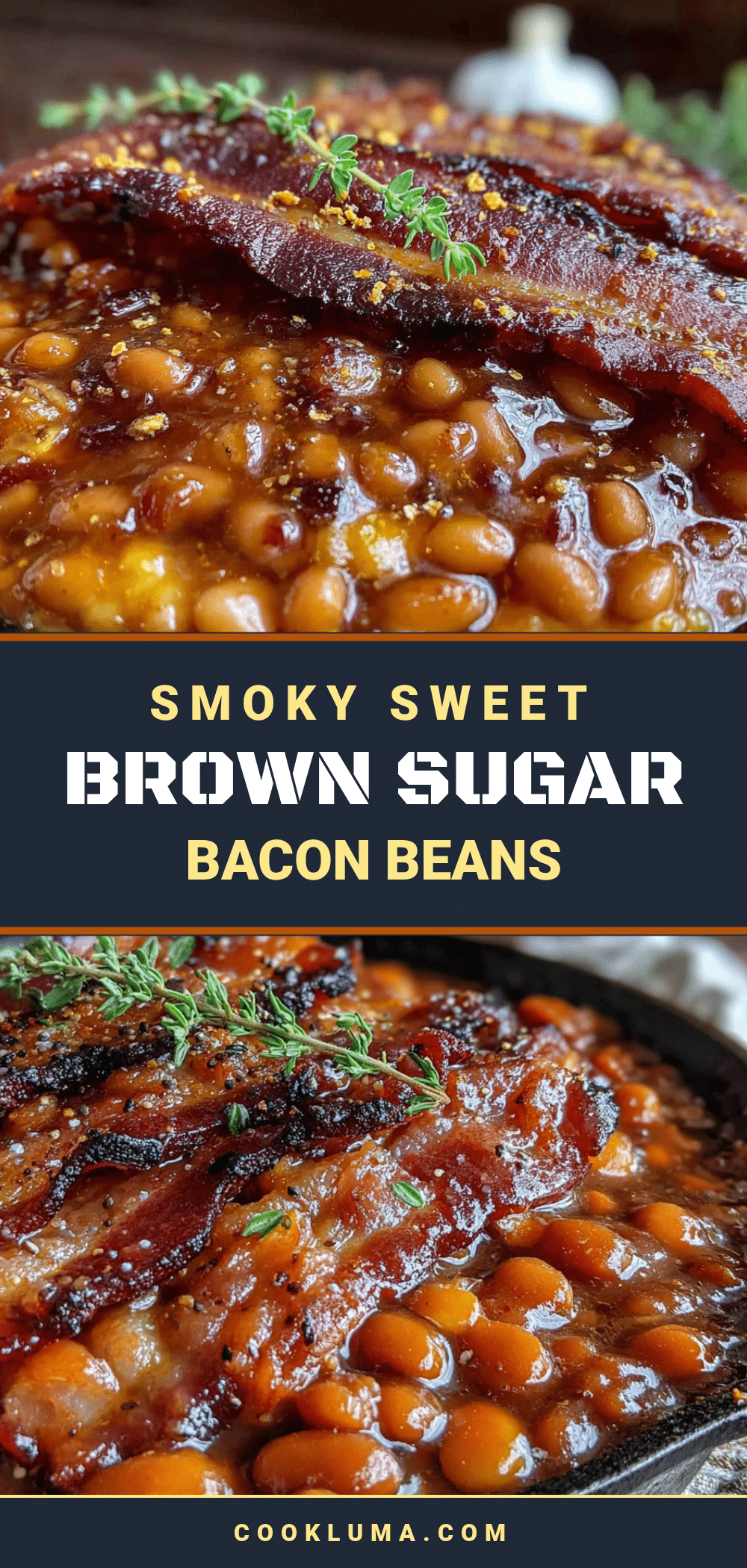 smoky baked beans with brown sugar and bacon recipe