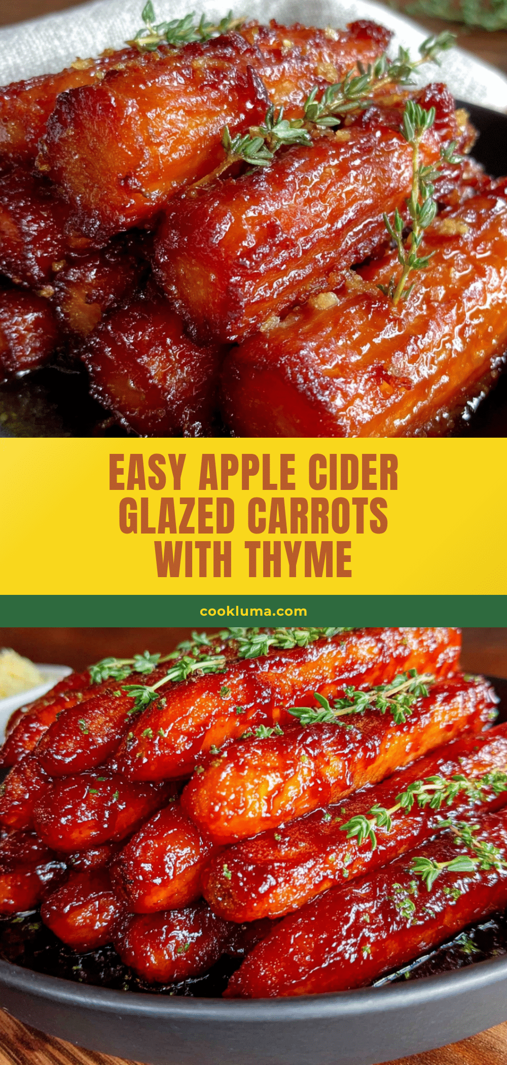 apple cider glazed carrots recipe
