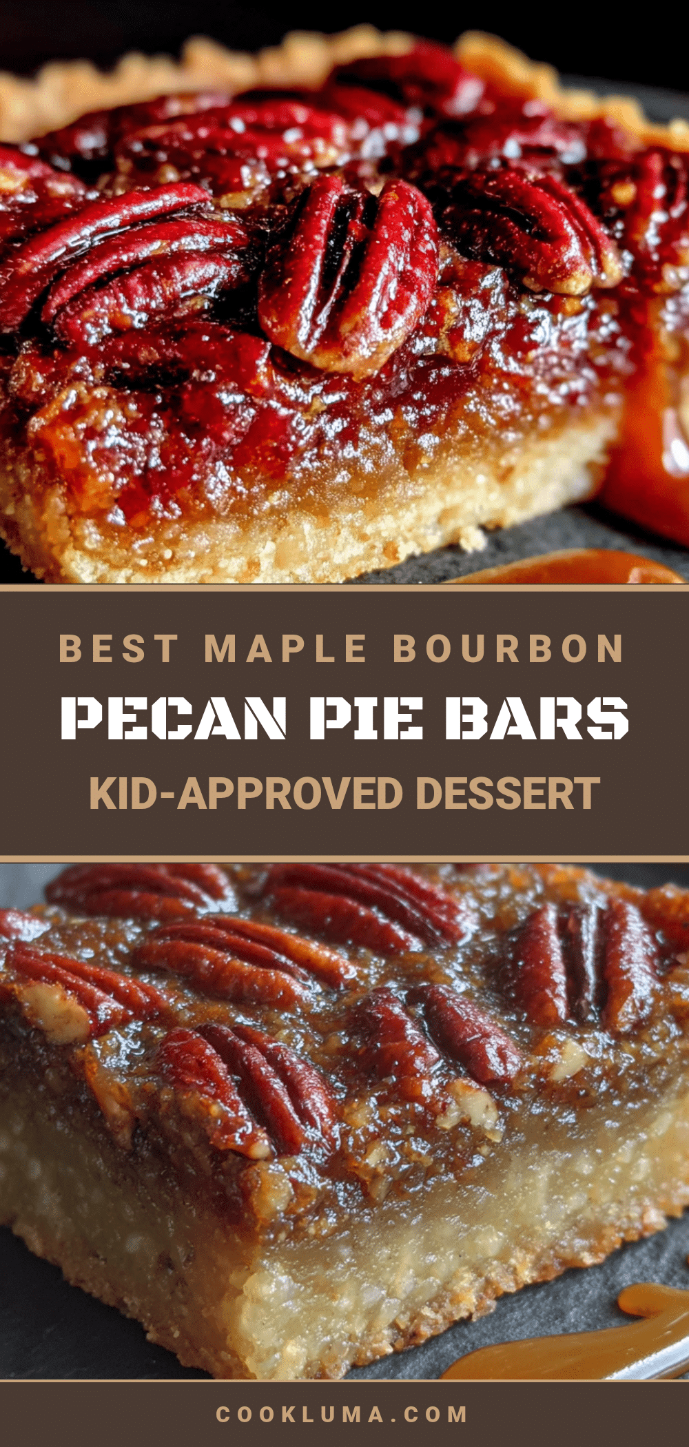 best maple bourbon pecan pie bars recipe