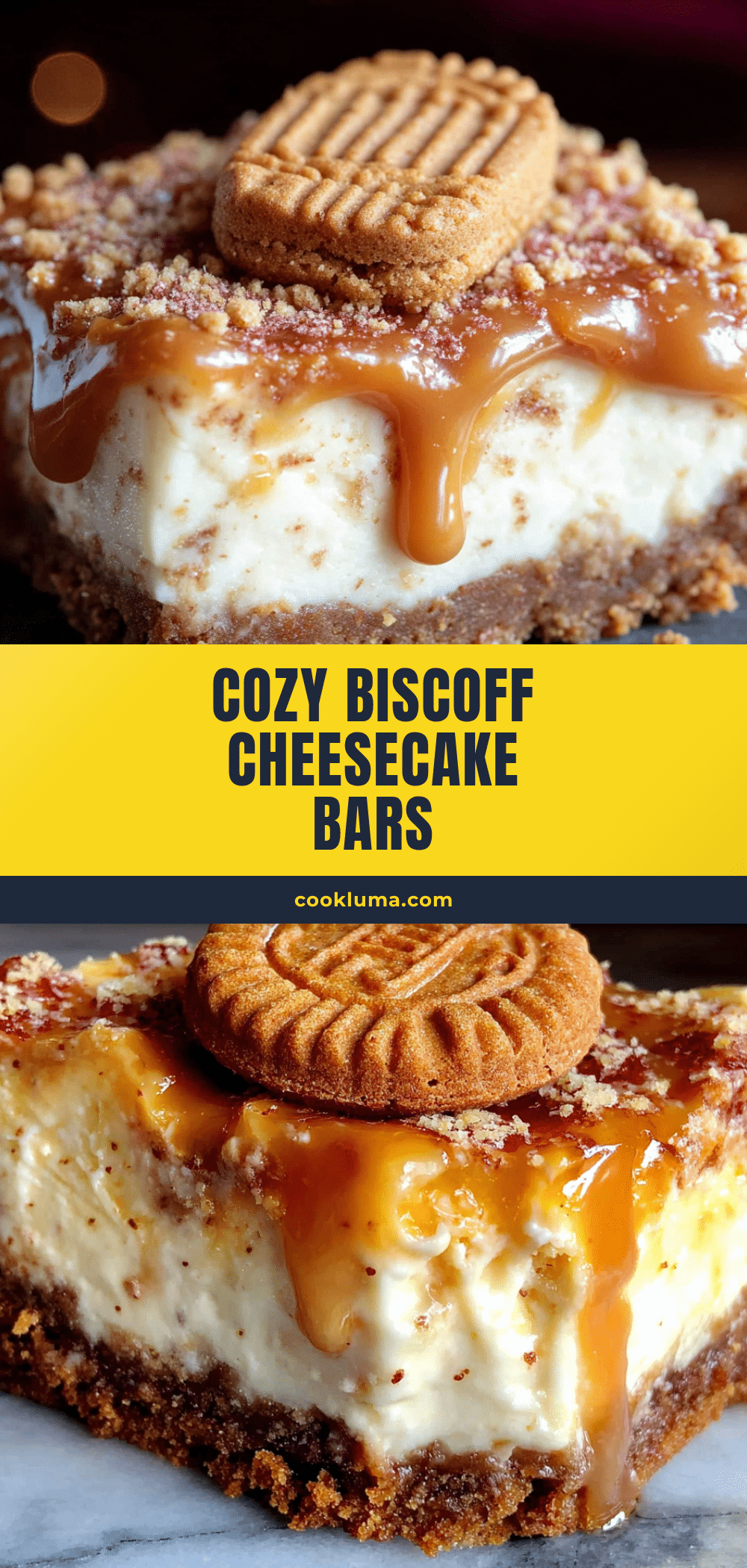 Biscoff cheesecake bars recipe