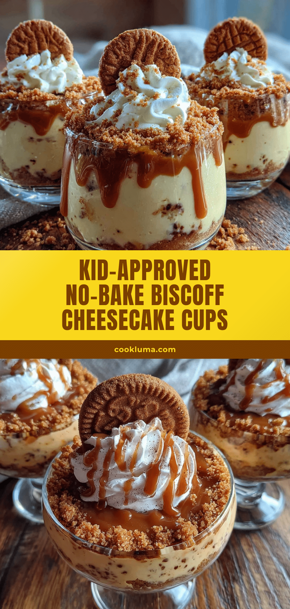 Biscoff cheesecake cups recipe