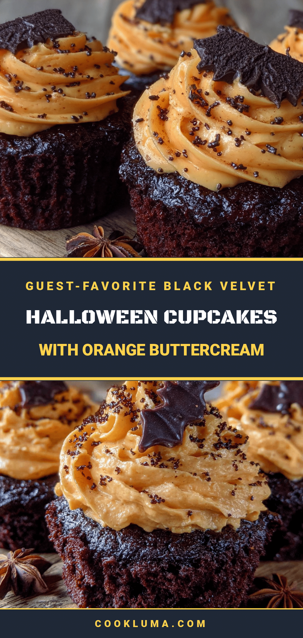 Black Velvet Halloween Cupcakes recipe