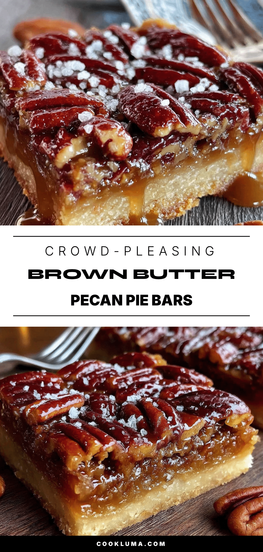 Brown butter pecan pie bars recipe