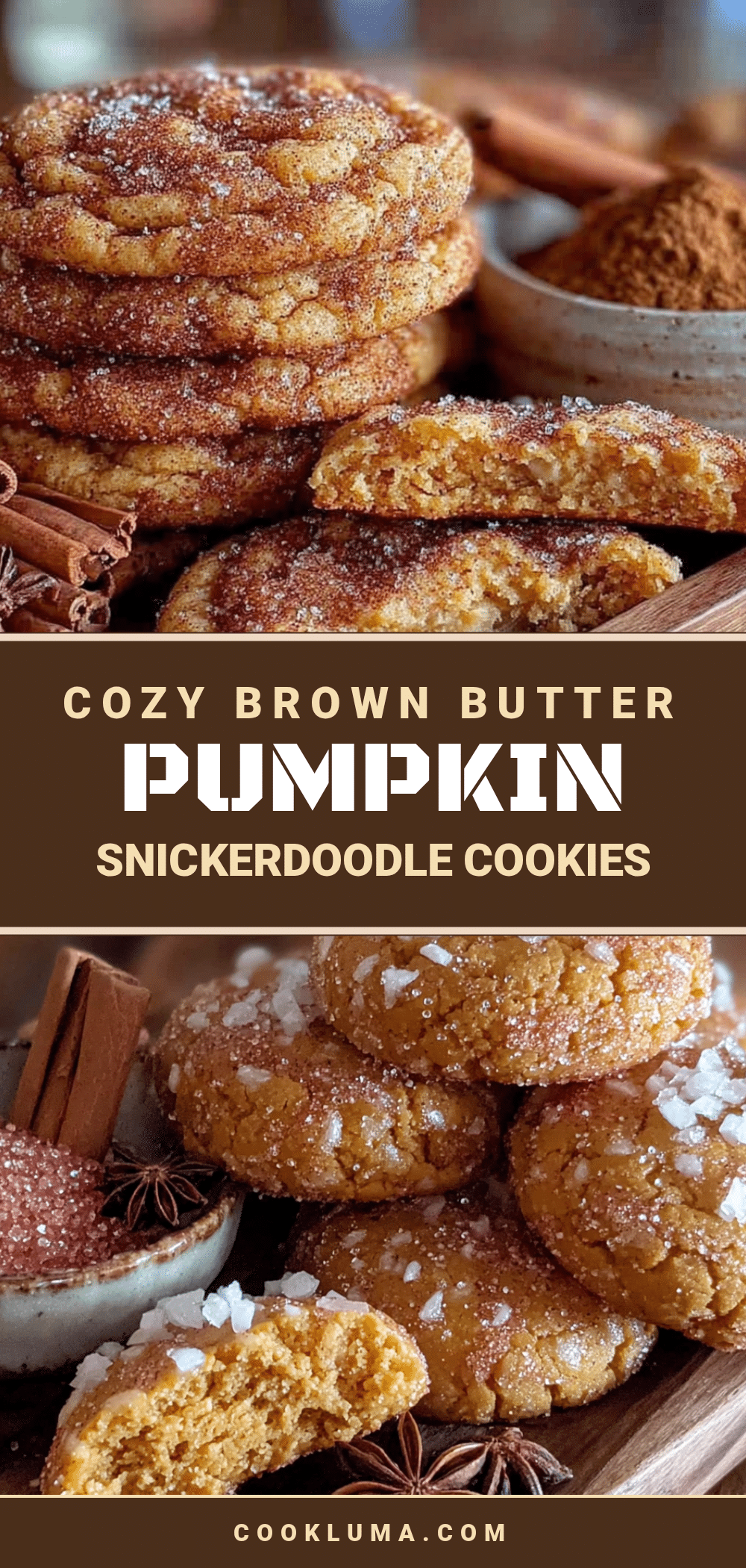brown butter pumpkin snickerdoodle cookies recipe