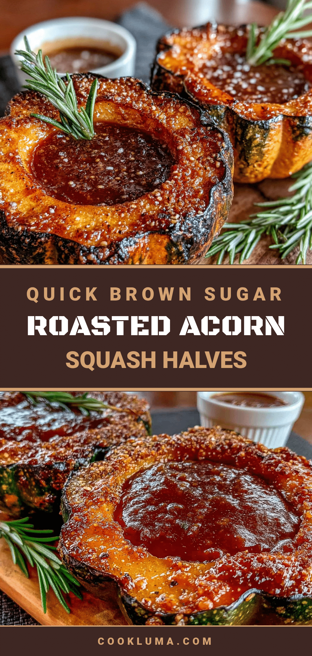 brown sugar roasted acorn squash recipe