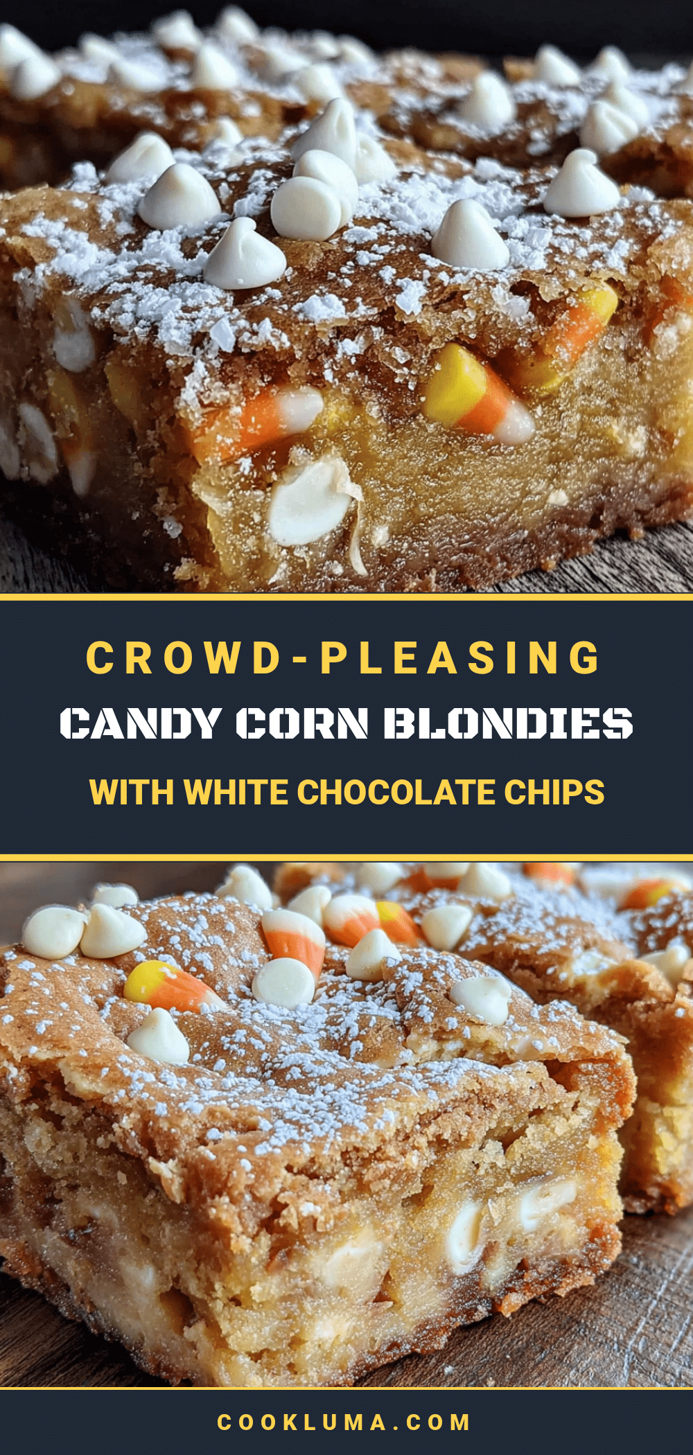 candy corn blondies recipe