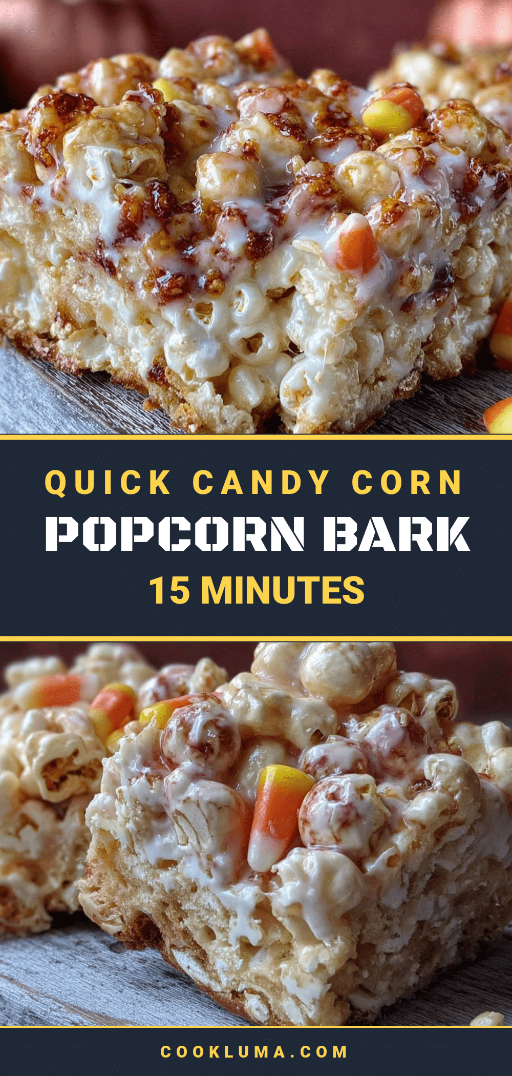 candy corn popcorn bark recipe