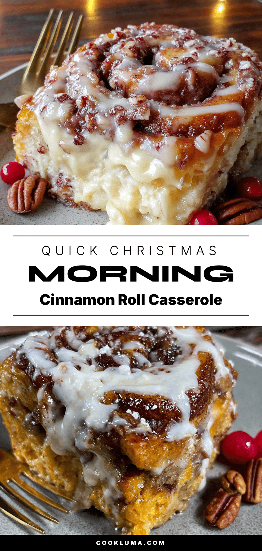 christmas morning cinnamon roll casserole recipe