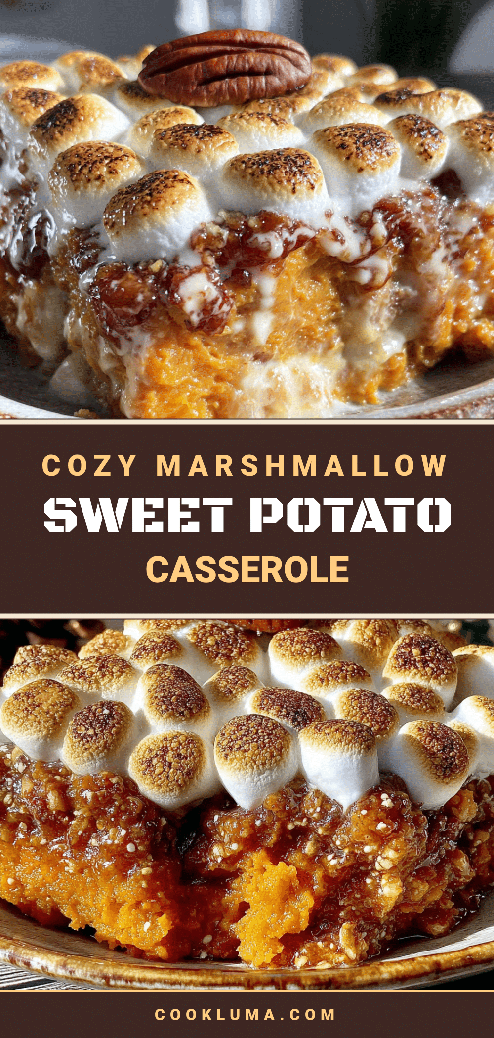 cozy marshmallow sweet potato casserole recipe