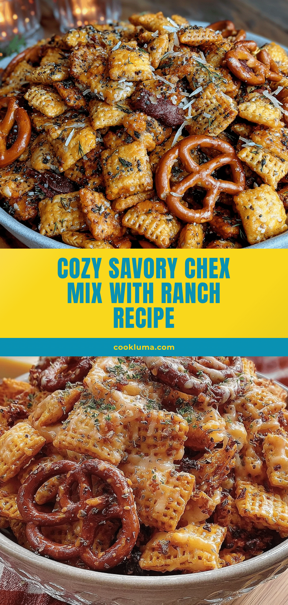 cozy savory chex mix recipe