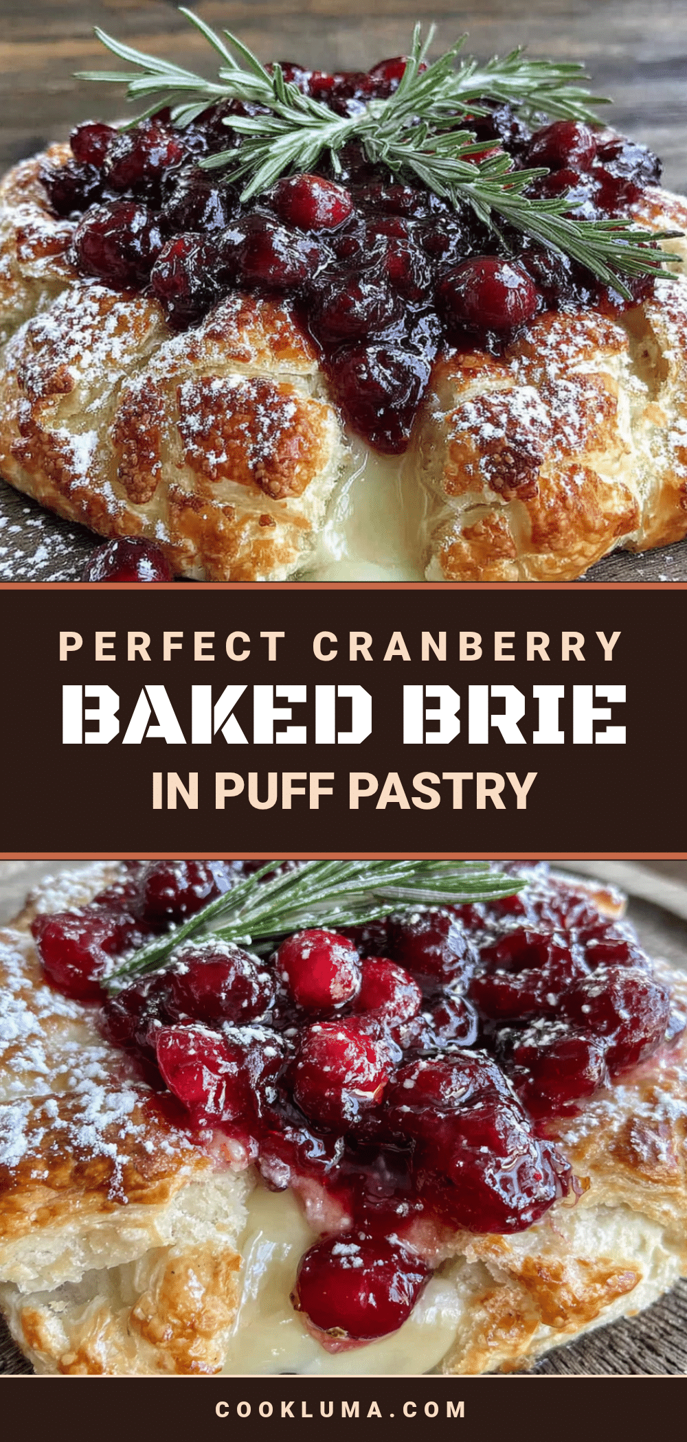 cranberry baked brie in puff pastry recipe