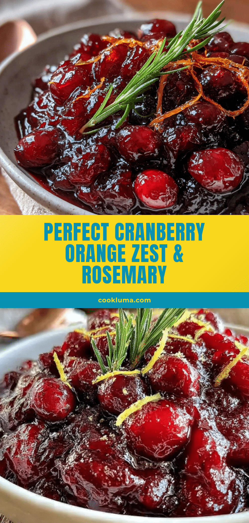 cranberry sauce with orange and rosemary recipe