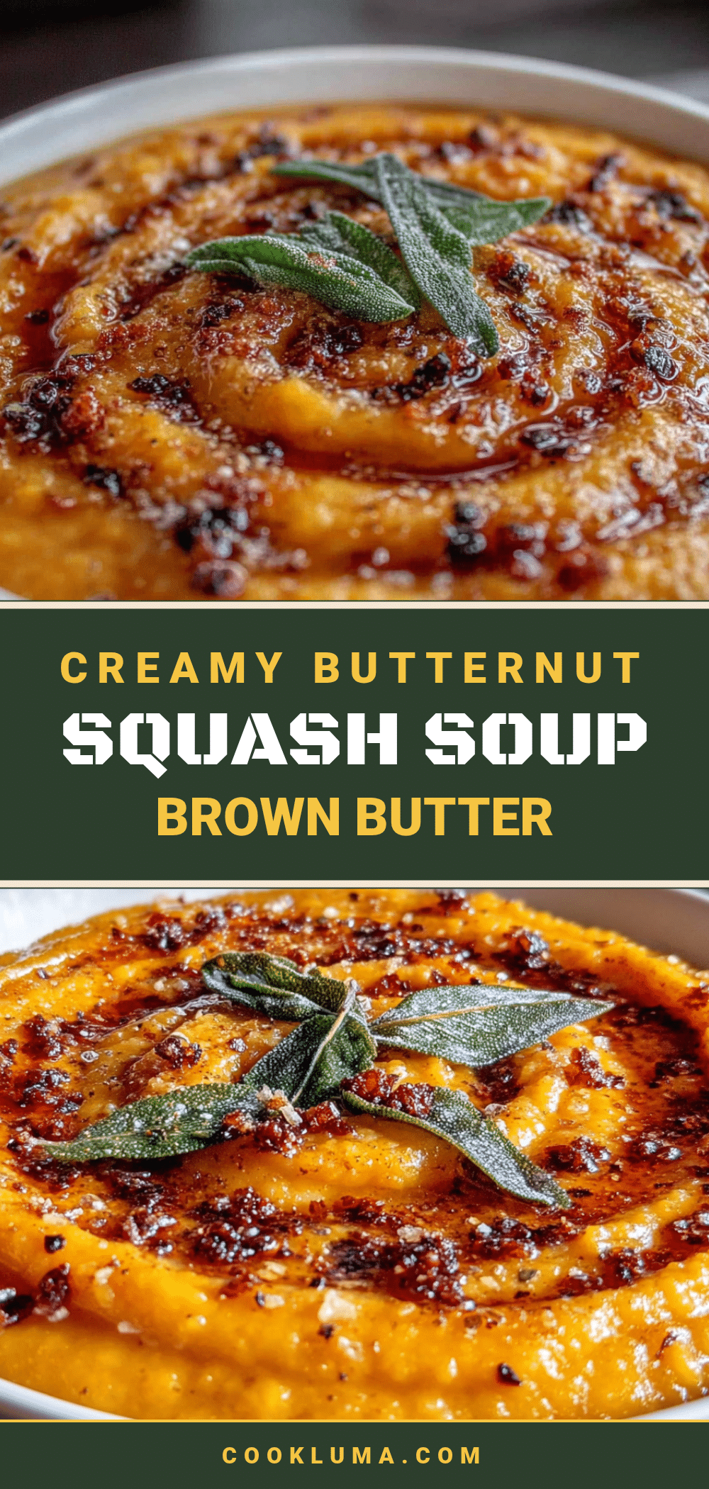 creamy butternut squash soup with brown butter recipe
