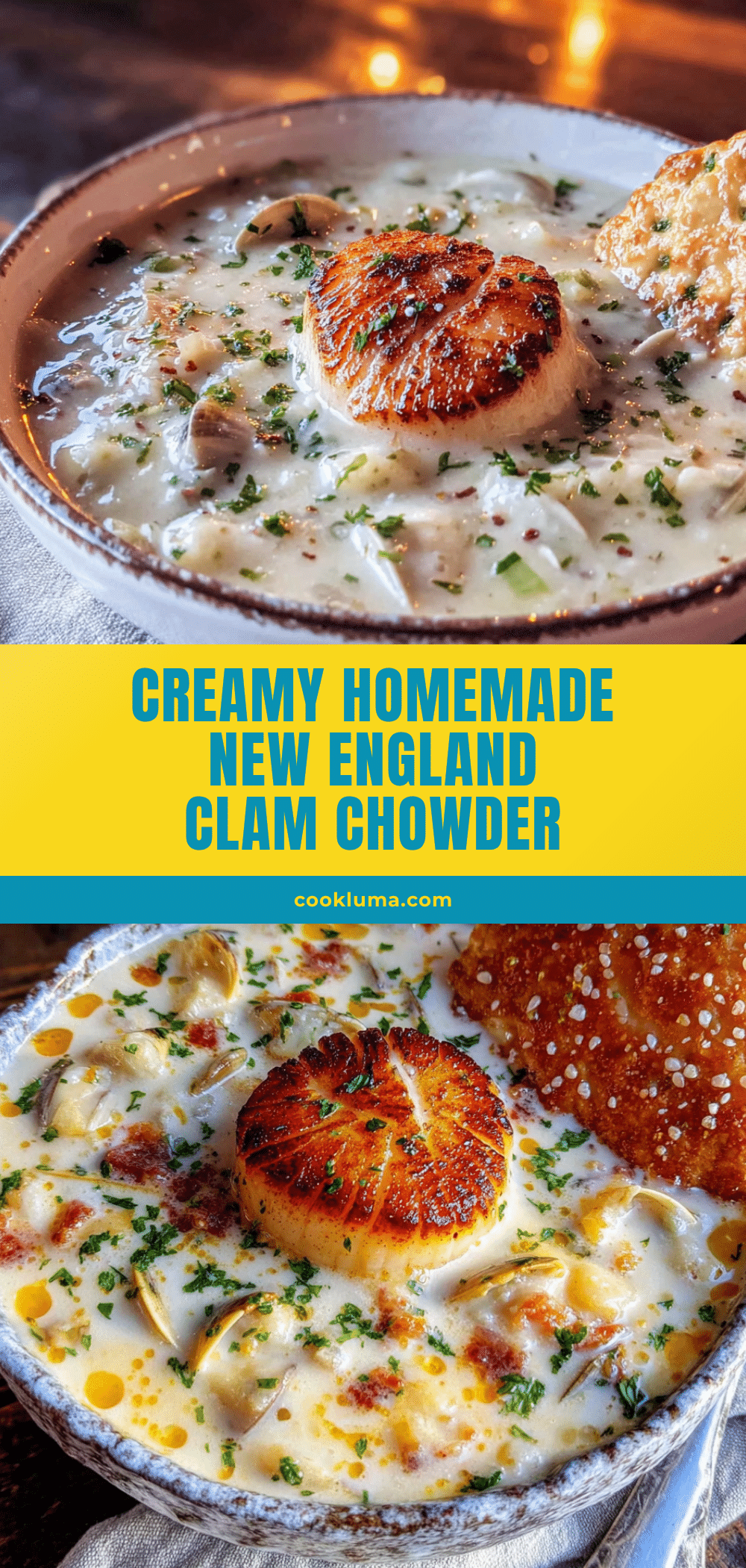 creamy homemade new england clam chowder recipe