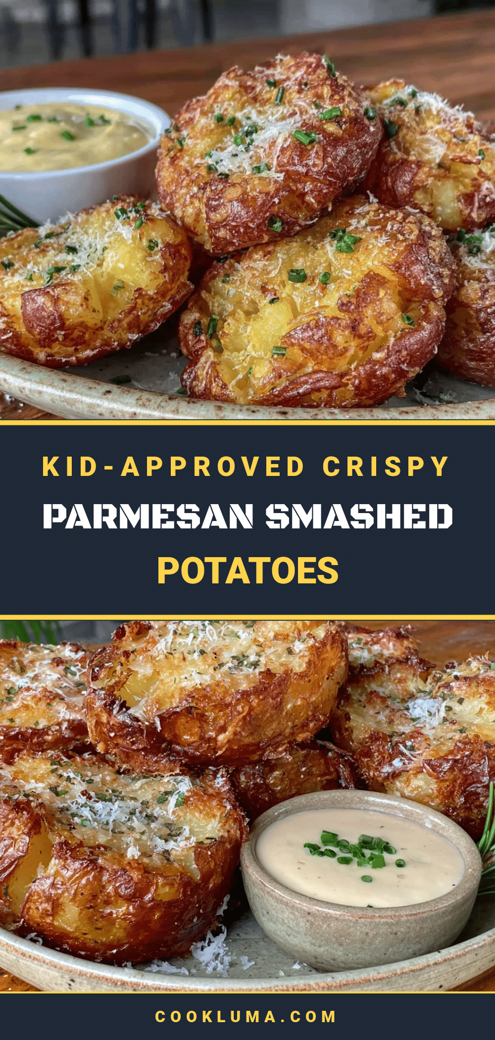 crispy parmesan smashed potatoes recipe