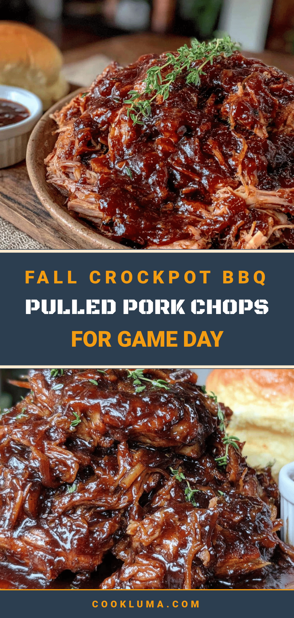 crockpot BBQ pulled pork chops recipe