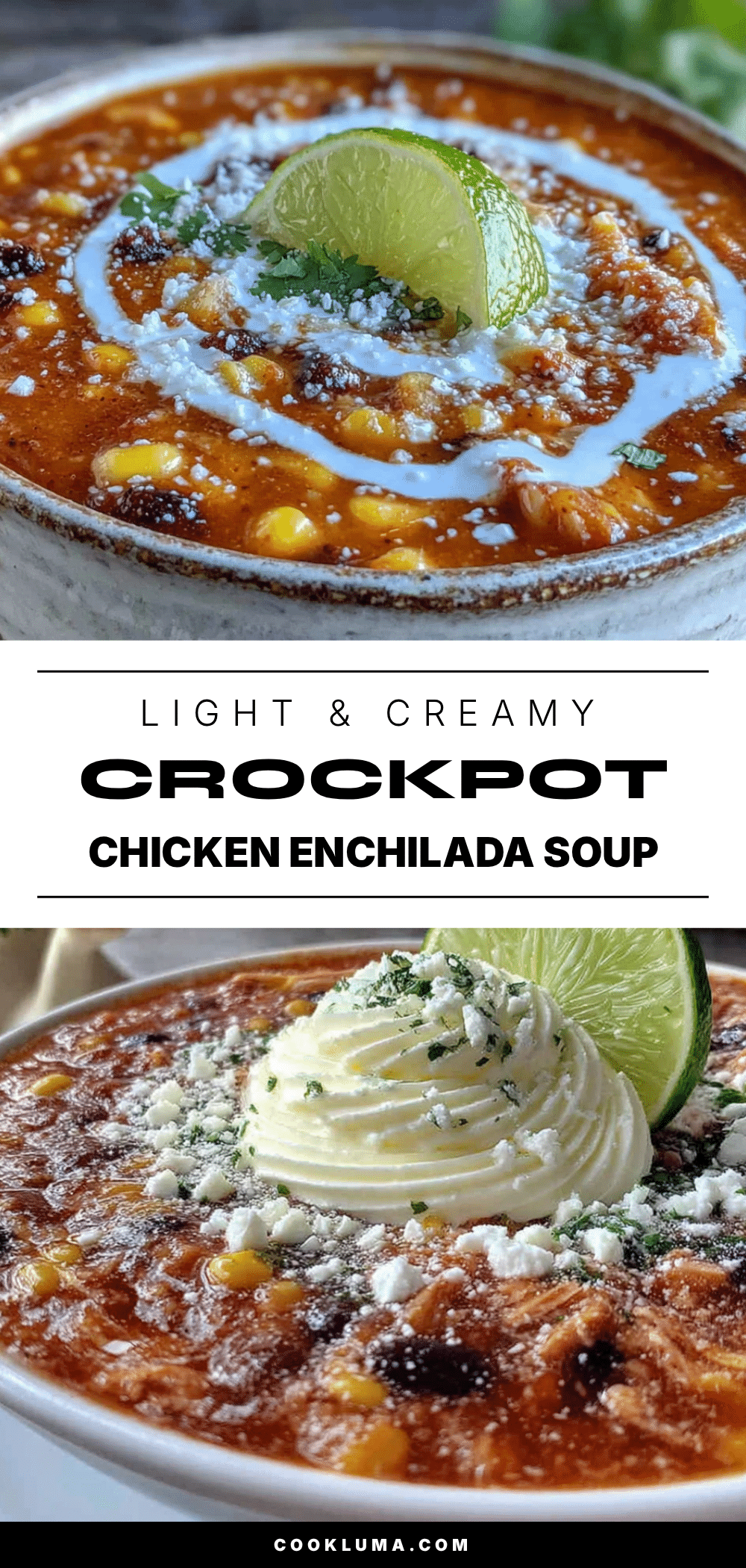 crockpot chicken enchilada soup recipe