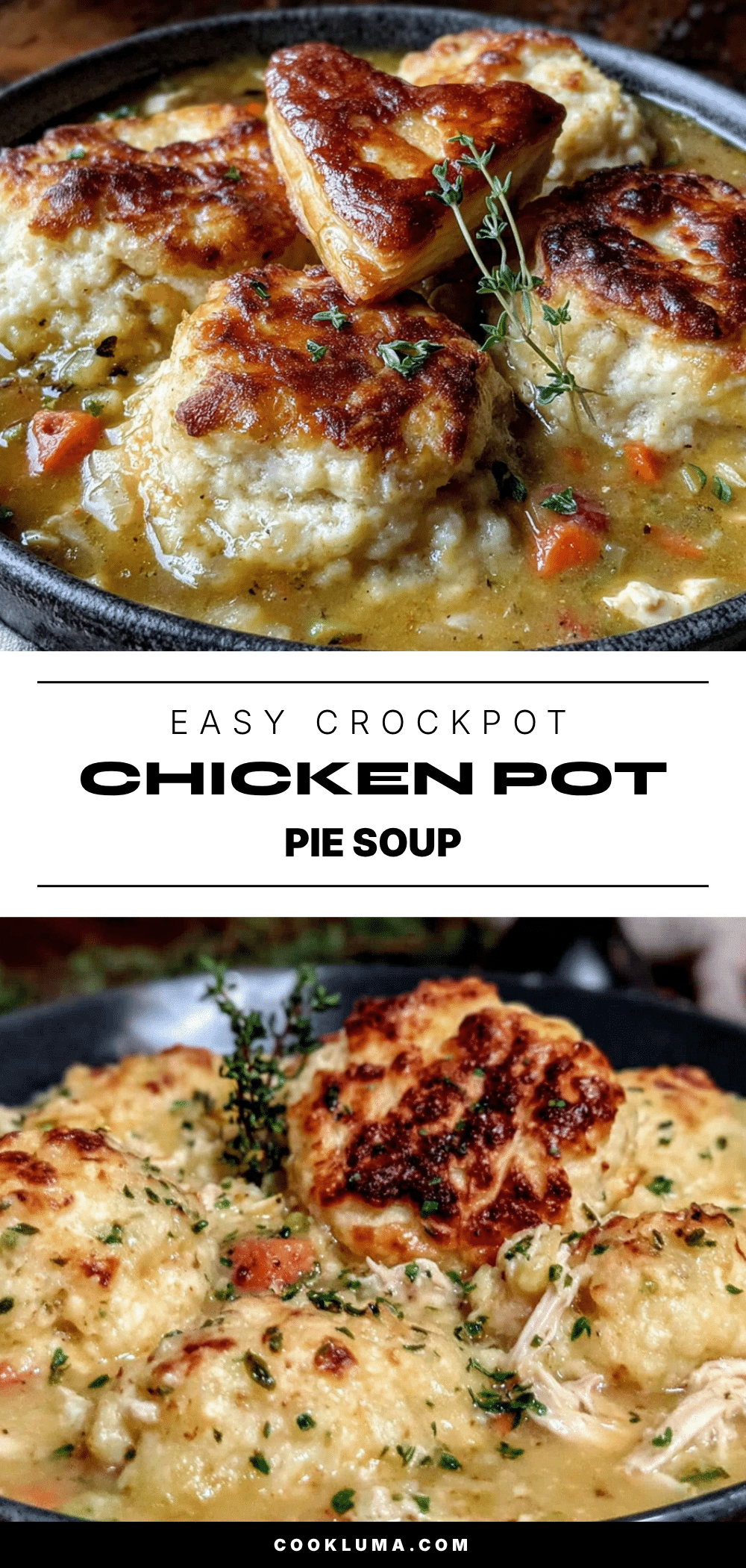 crockpot chicken pot pie soup recipe