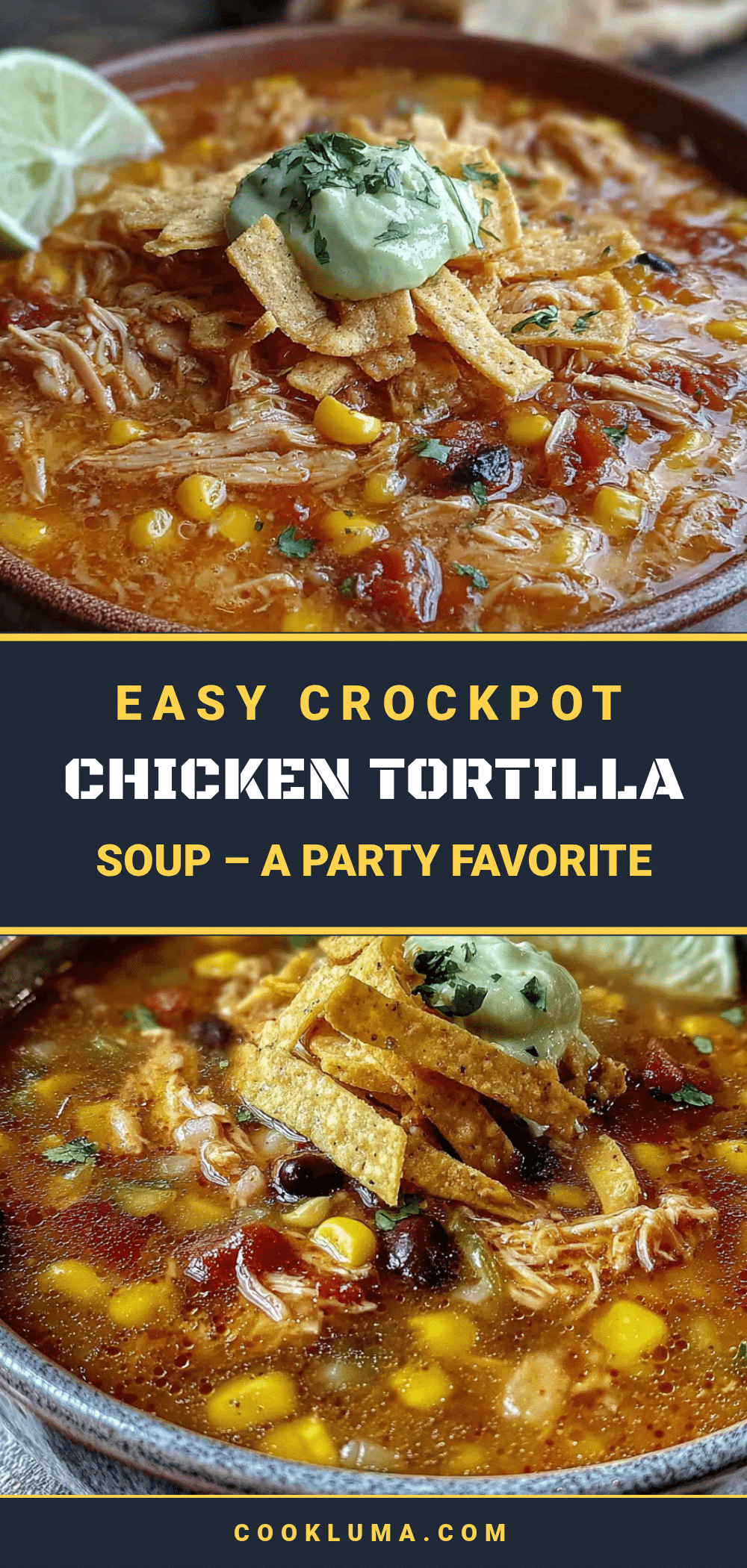 crockpot chicken tortilla soup recipe