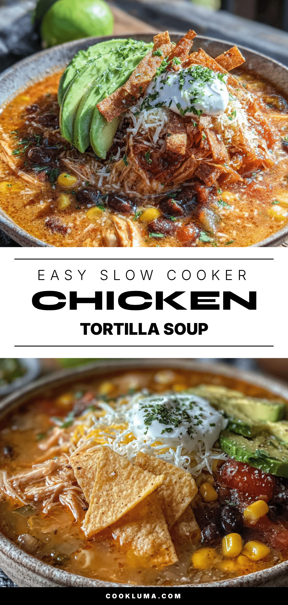 Crockpot Chicken Tortilla Soup recipe
