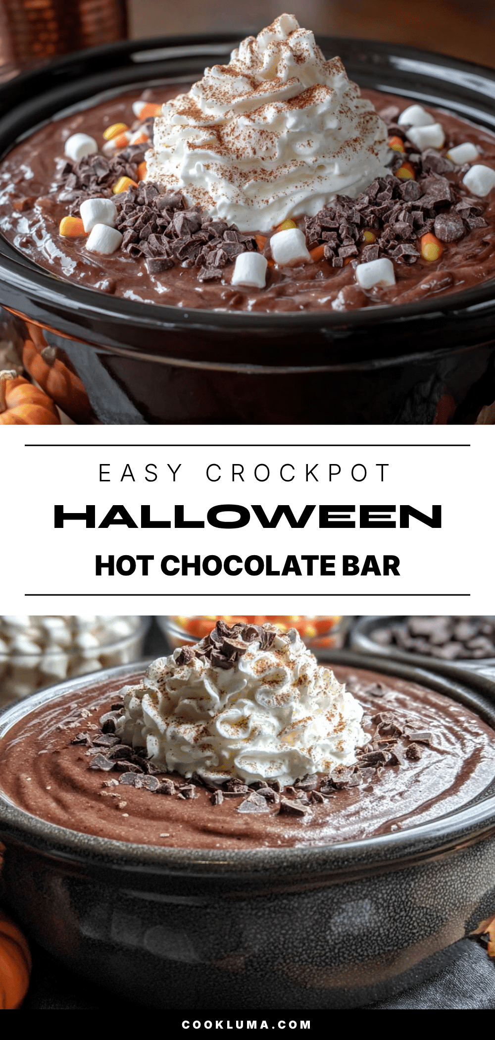 crockpot halloween hot chocolate bar recipe