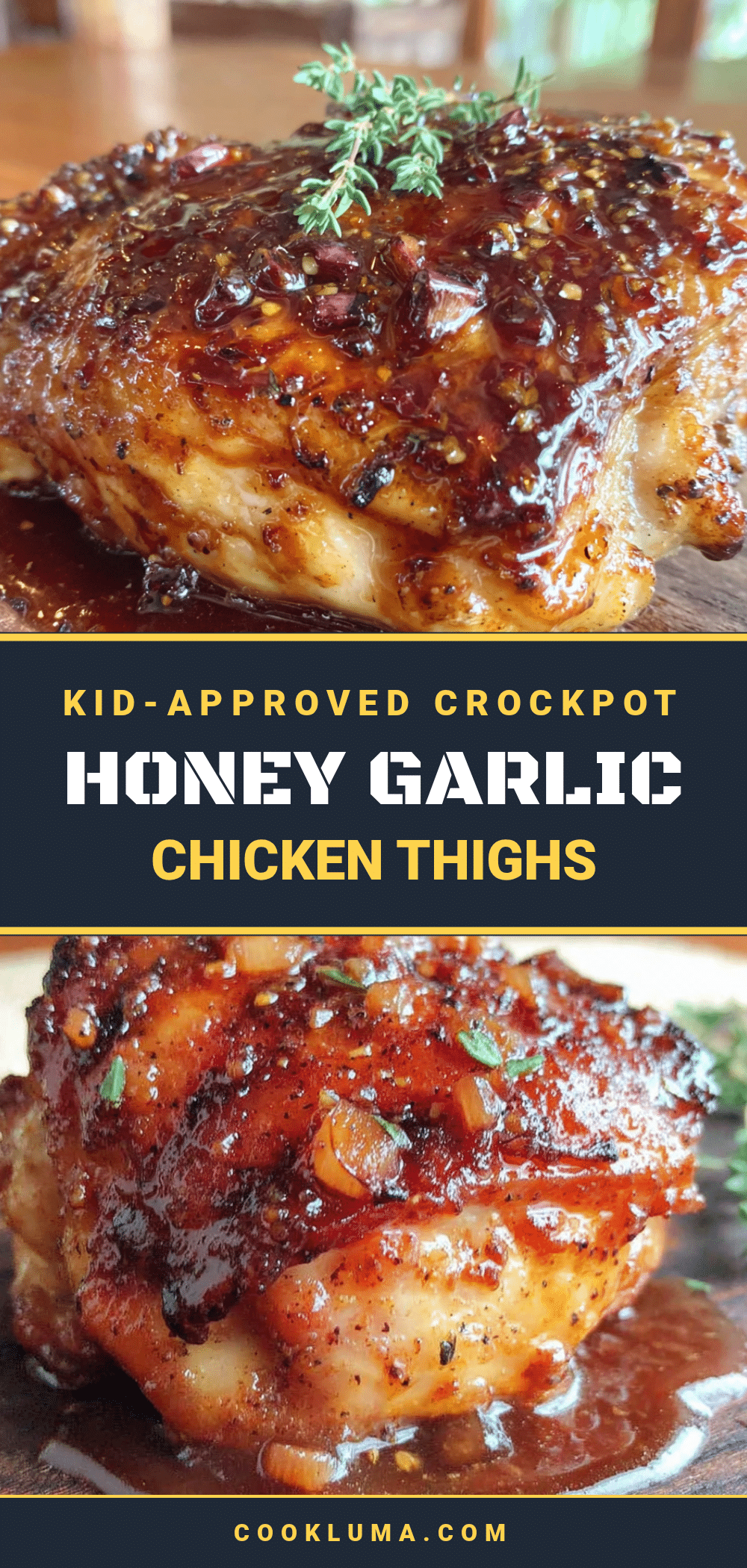 crockpot honey garlic chicken thighs recipe