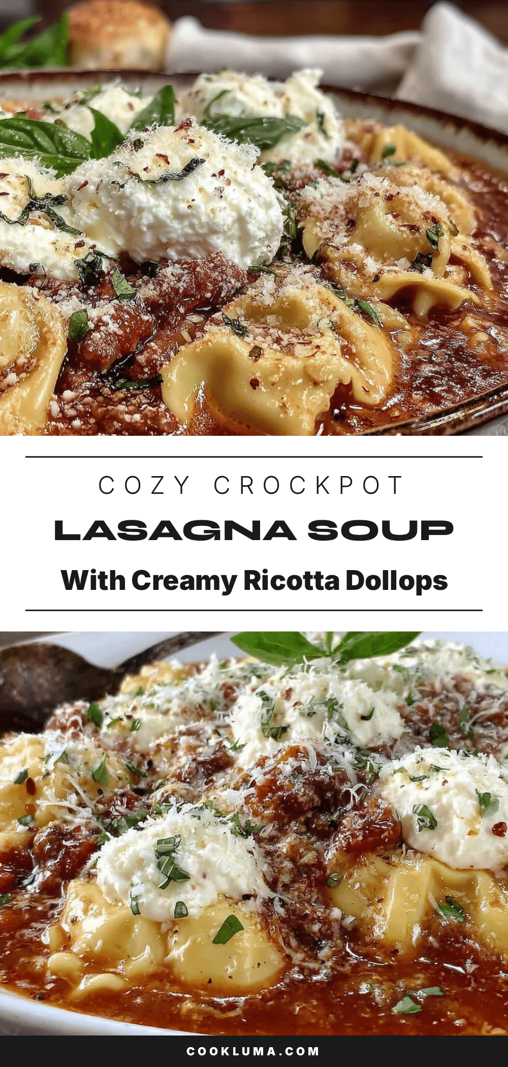 crockpot lasagna soup recipe