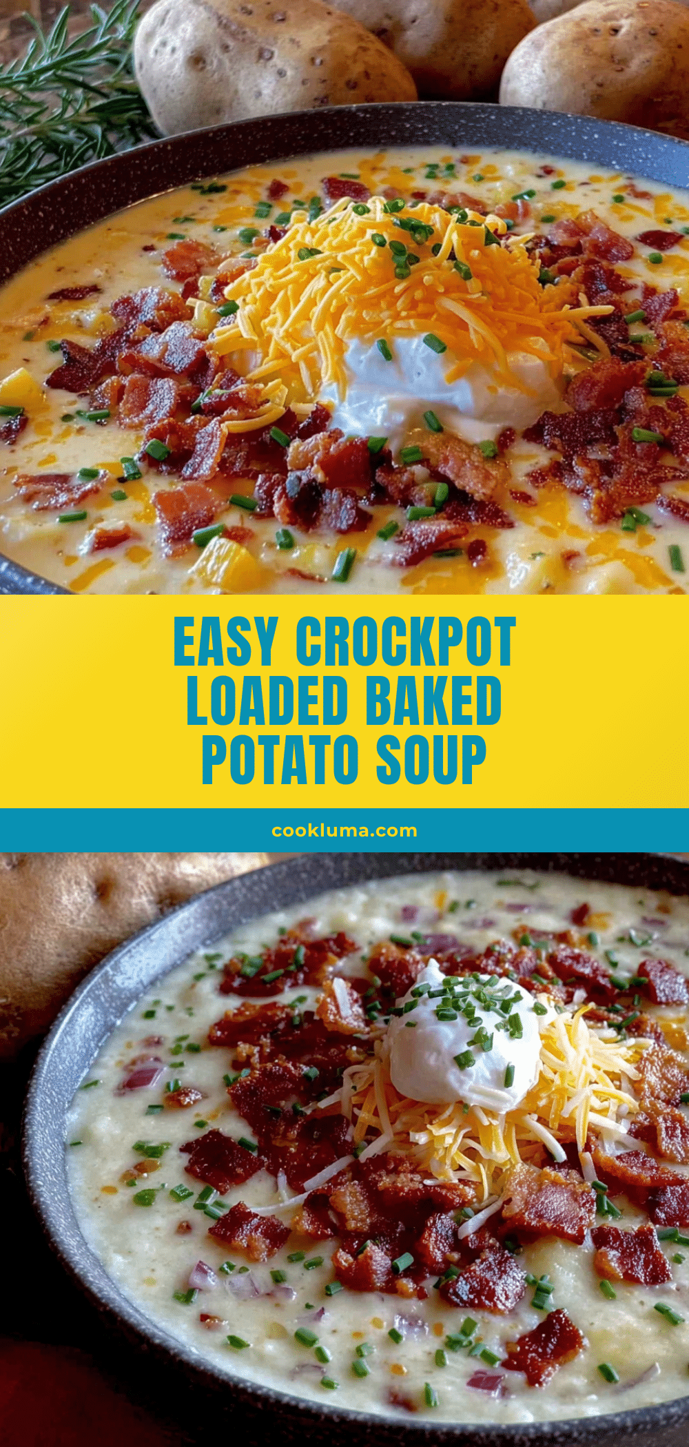 crockpot loaded baked potato soup recipe