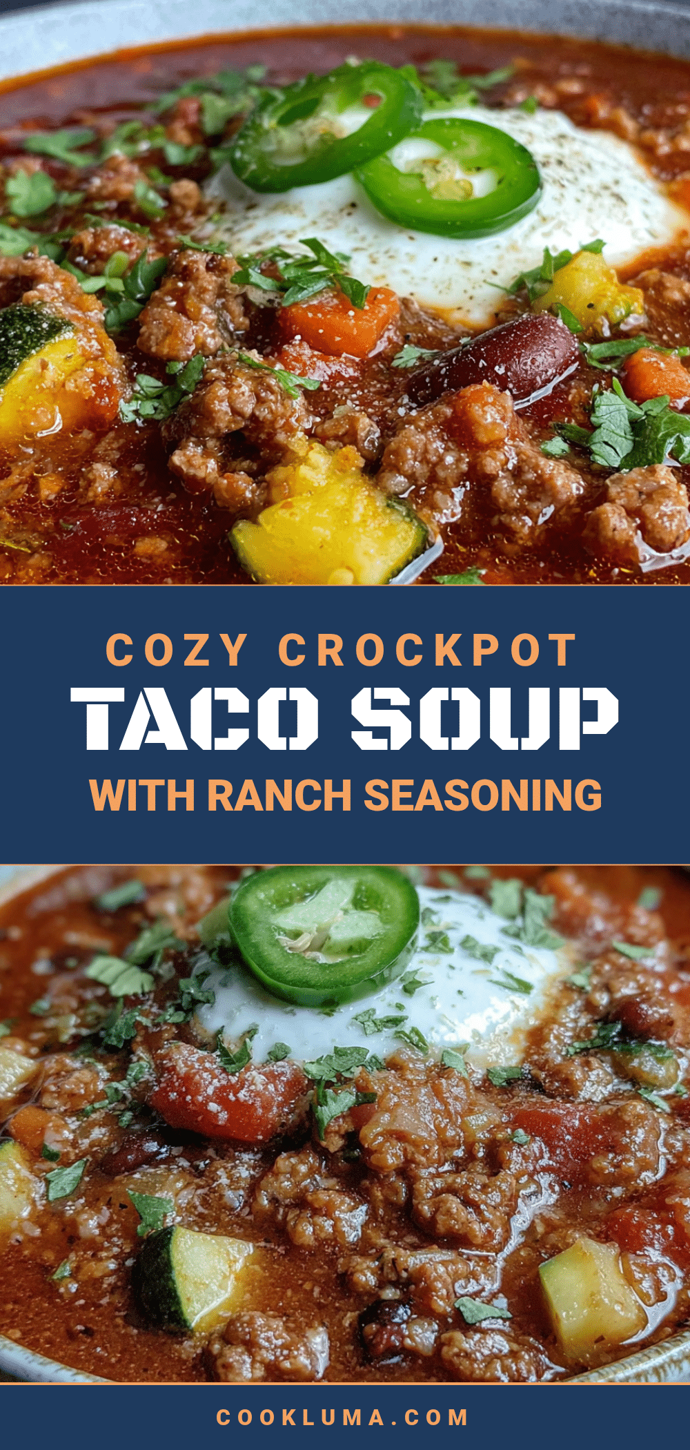 crockpot taco soup with ranch seasoning recipe