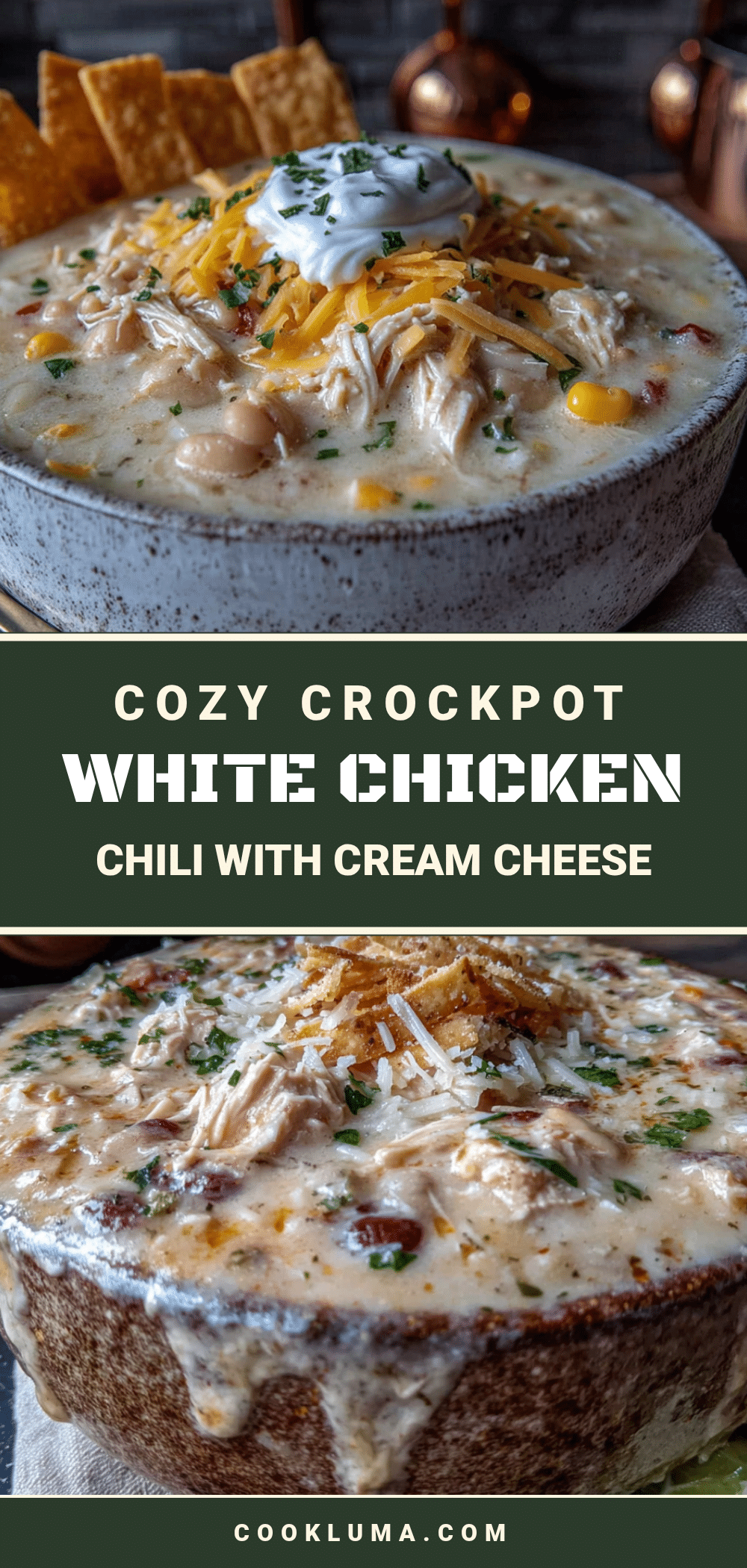 crockpot white chicken chili with cream cheese recipe