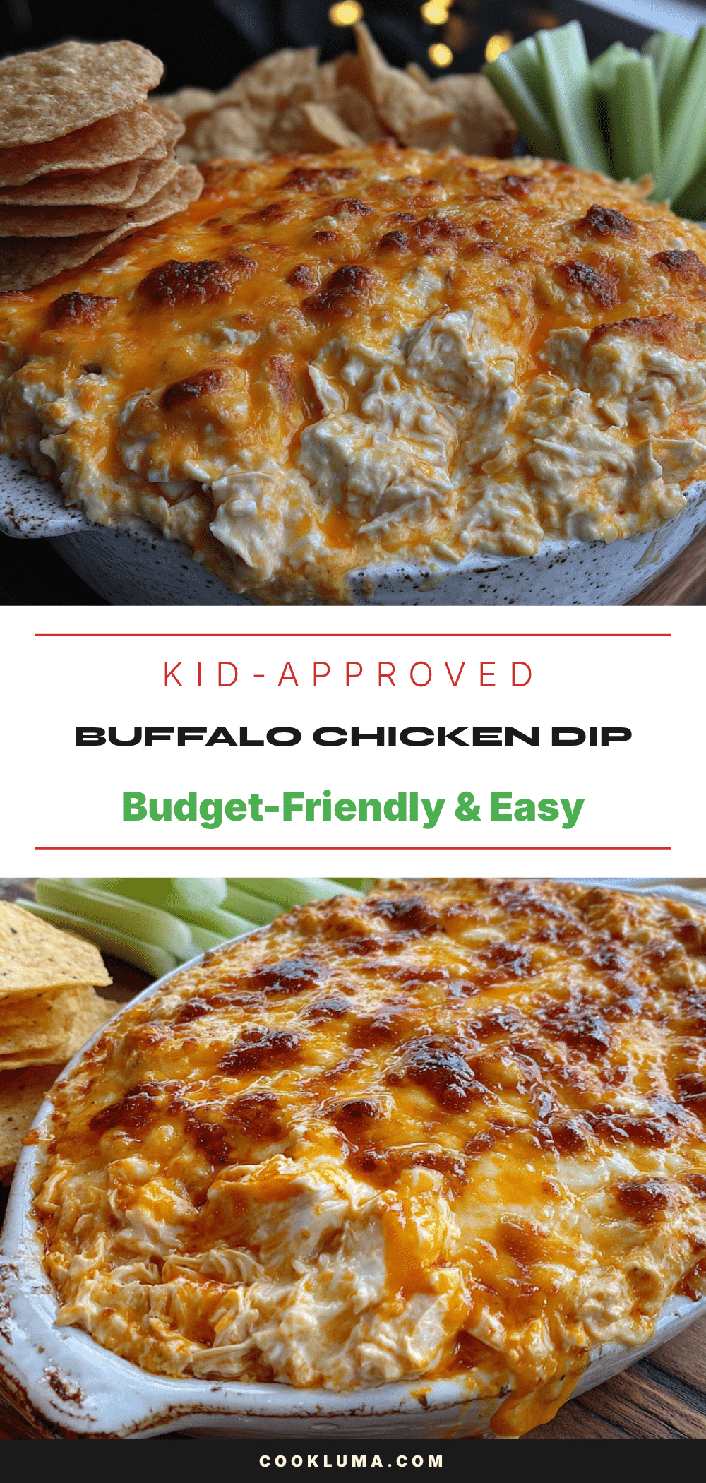 easy 3-ingredient buffalo chicken dip recipe