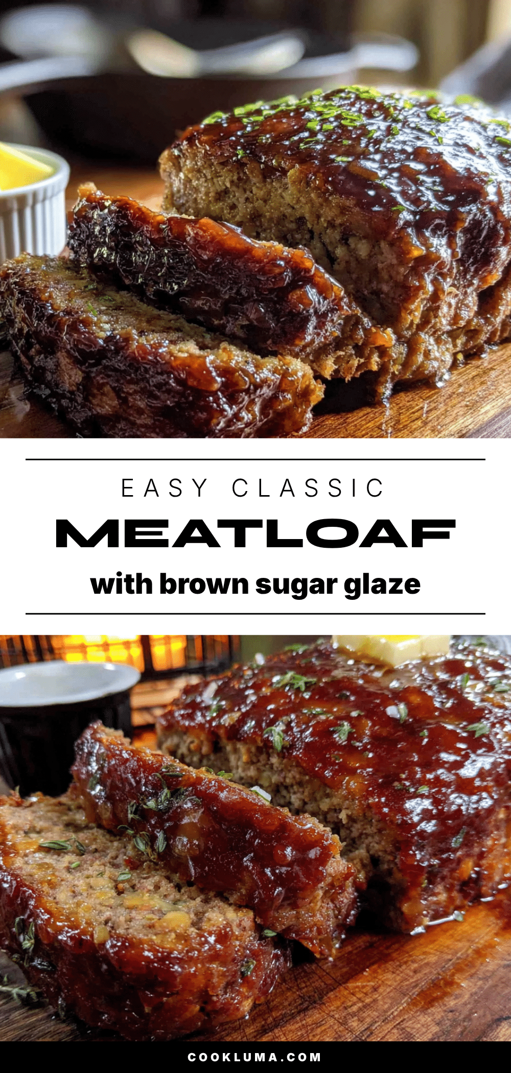 easy classic meatloaf with brown sugar glaze recipe