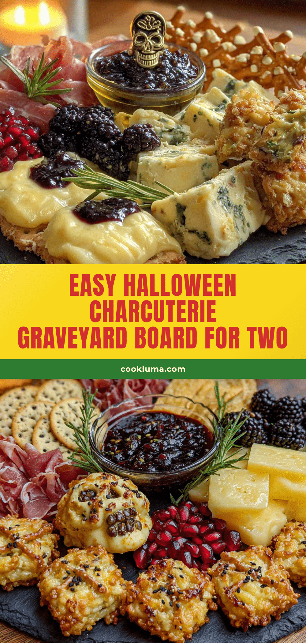 Easy Halloween Charcuterie Graveyard Board for Two recipe