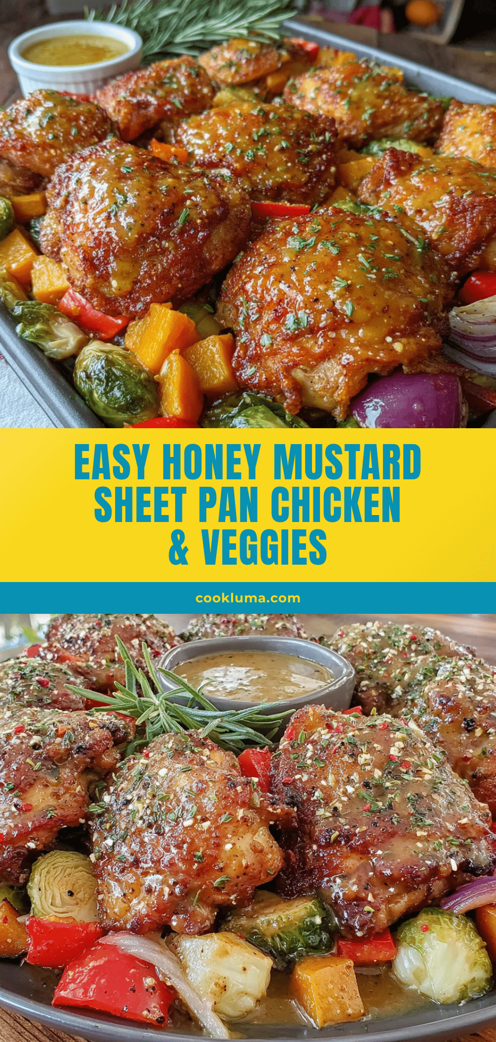 easy honey mustard sheet pan chicken recipe