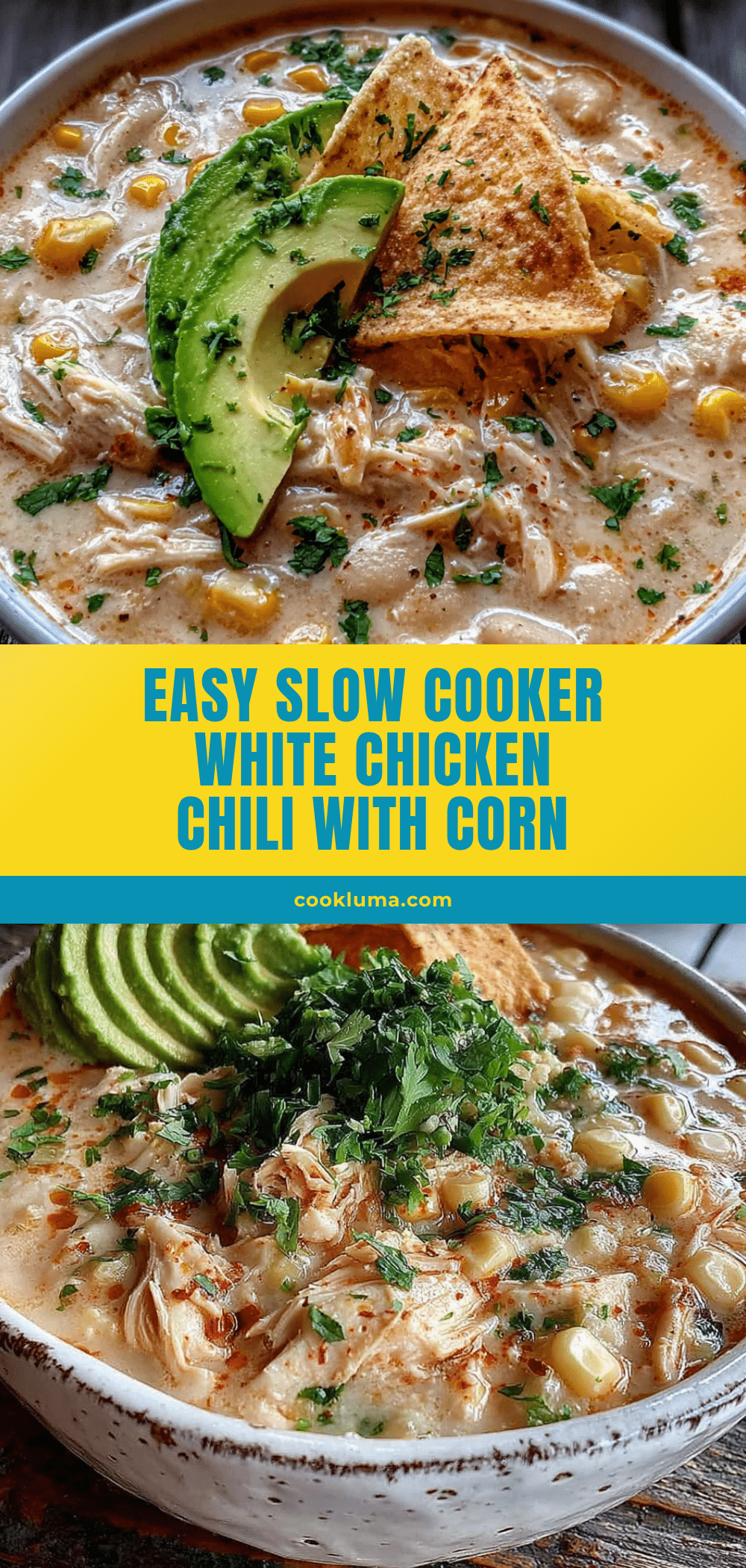 easy slow cooker white chicken chili with corn recipe