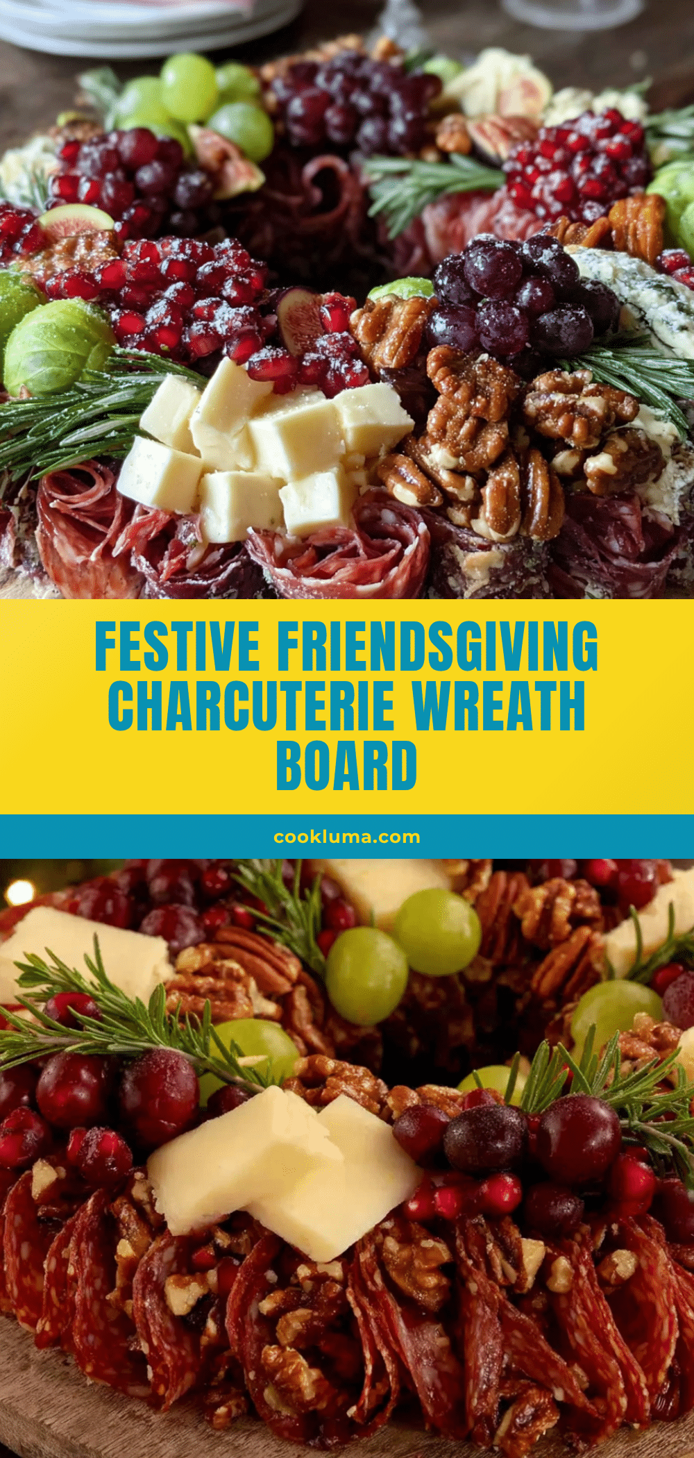 Friendsgiving Charcuterie Wreath Board recipe