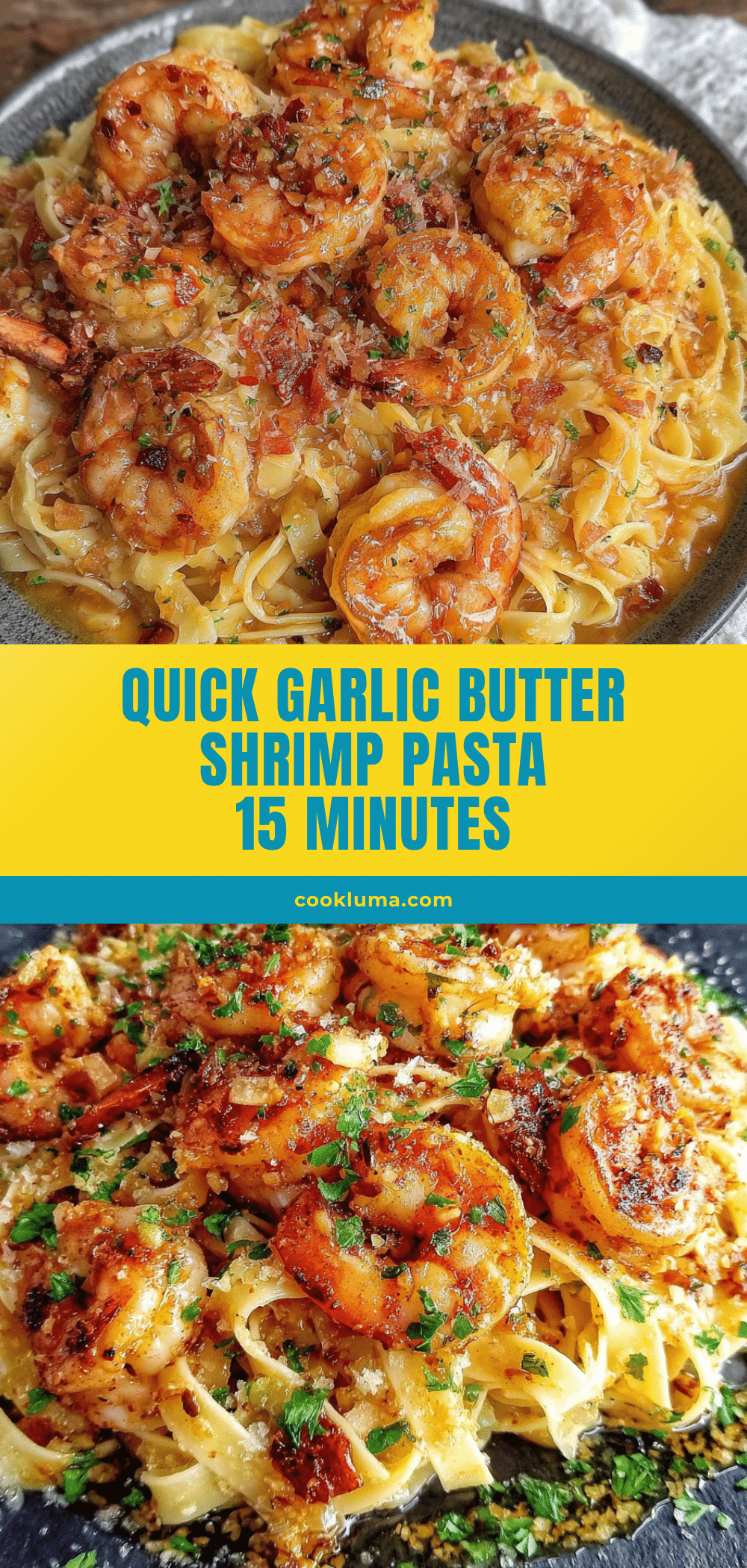 garlic butter shrimp pasta recipe