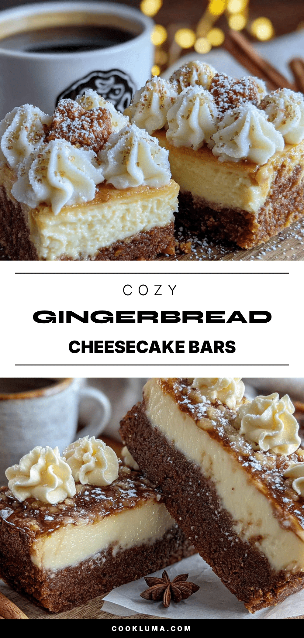 gingerbread cheesecake bars recipe