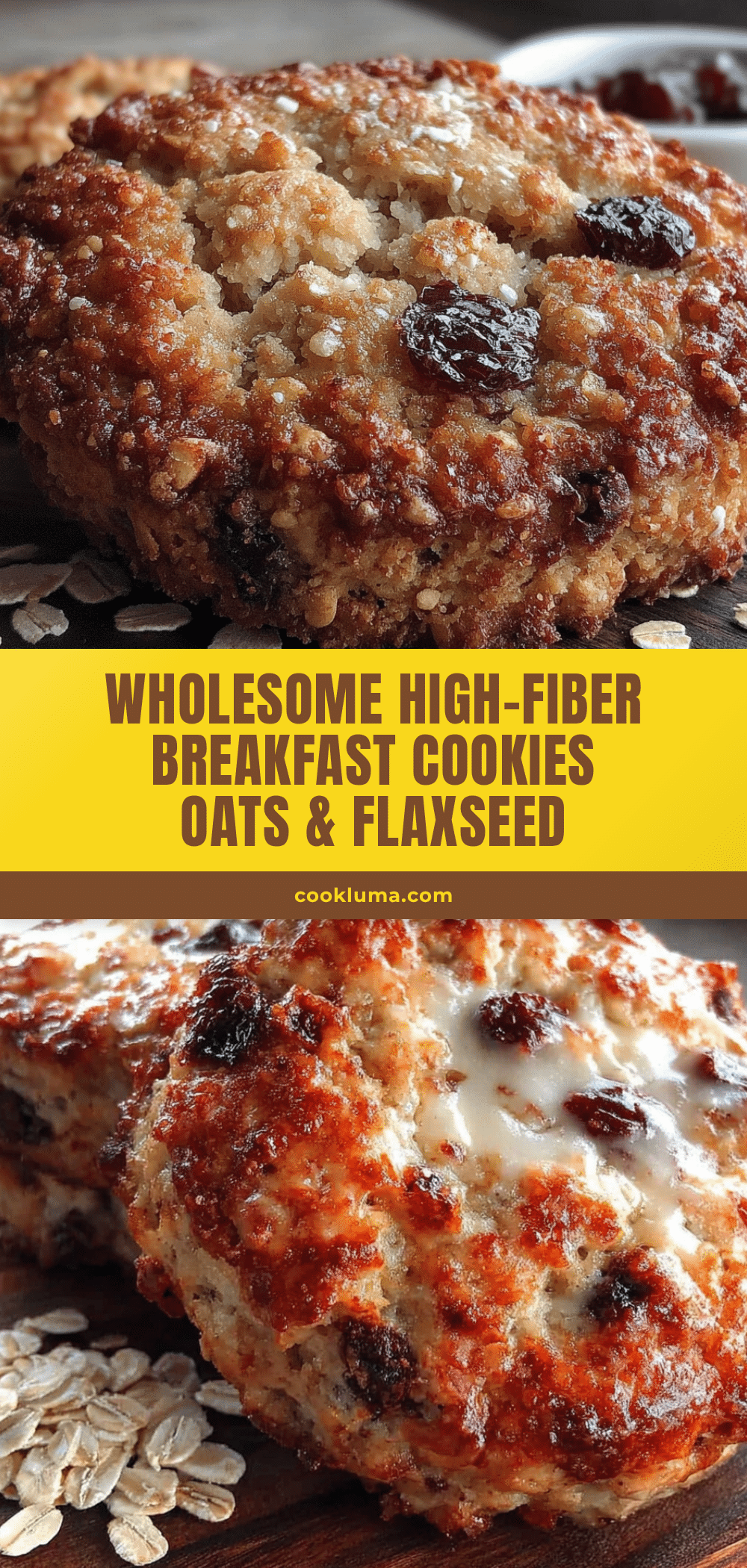 healthy high-fiber breakfast cookies recipe