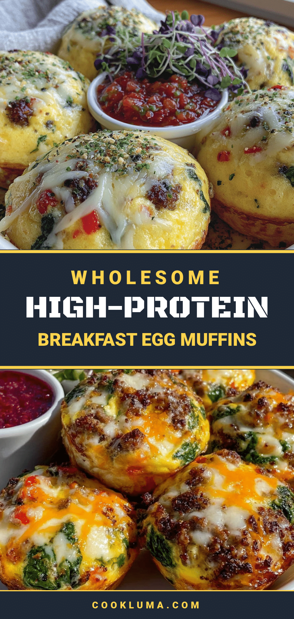 high protein breakfast egg muffins recipe
