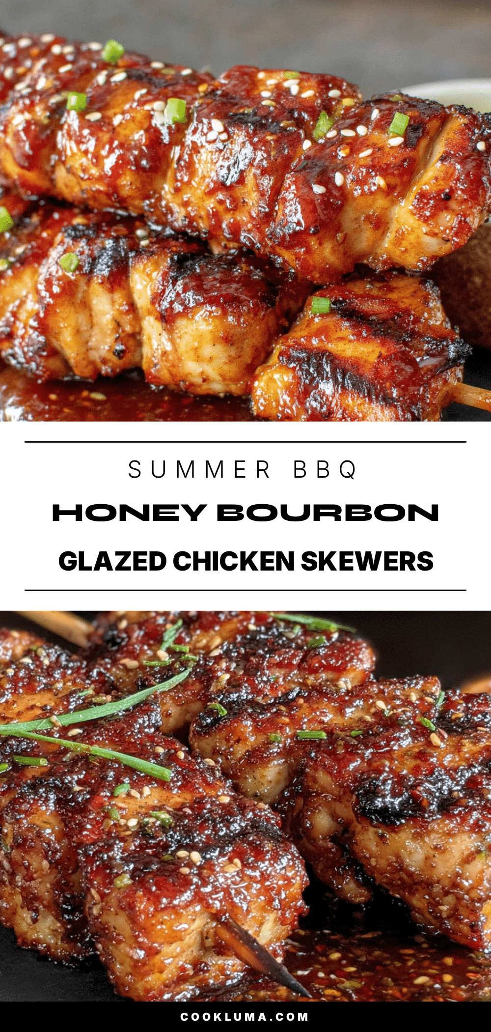 honey bourbon chicken skewers recipe