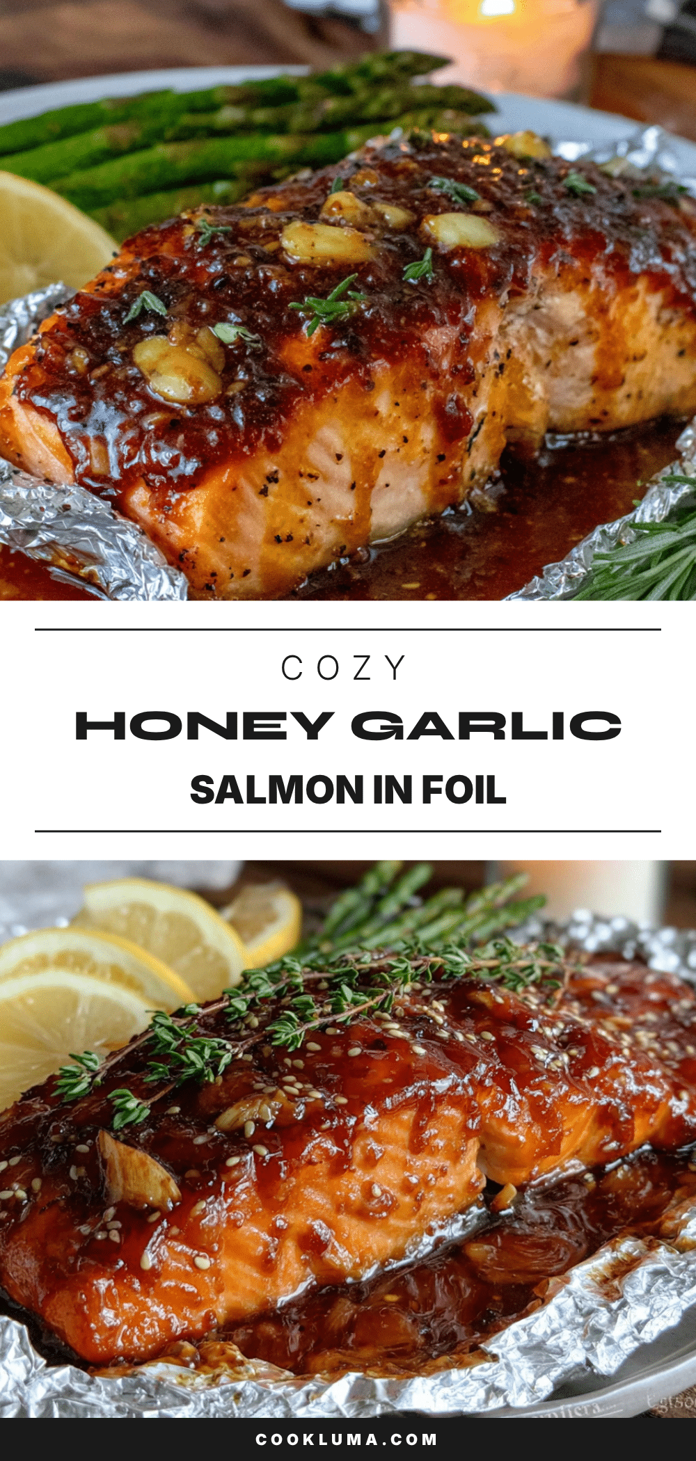 honey garlic salmon foil packets recipe