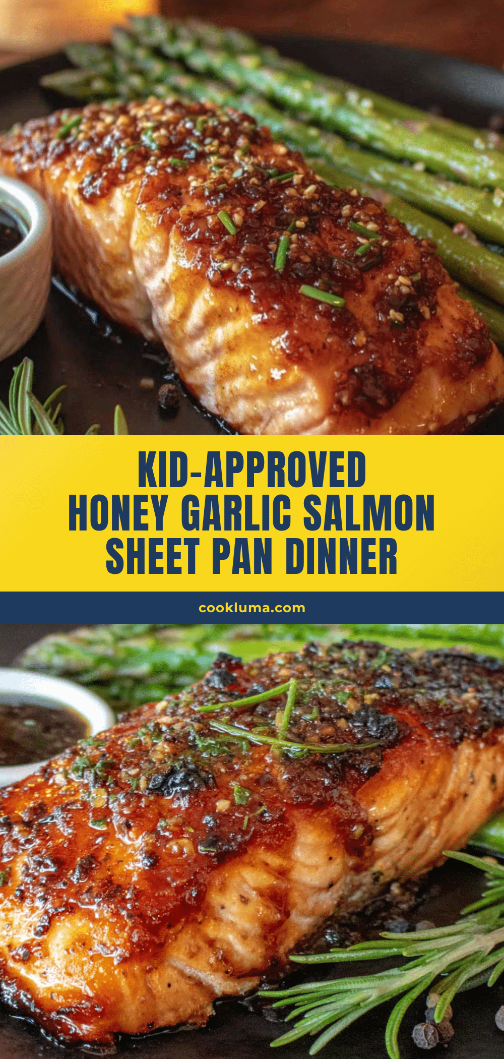 honey garlic salmon sheet pan dinner recipe