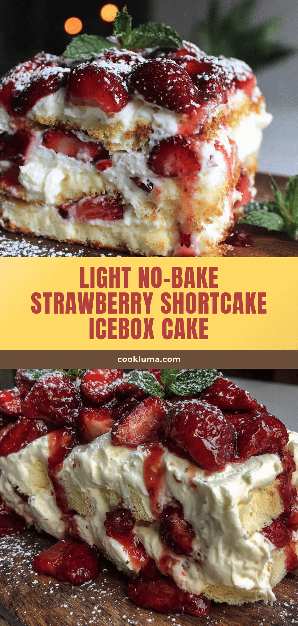 light no bake strawberry shortcake icebox cake recipe