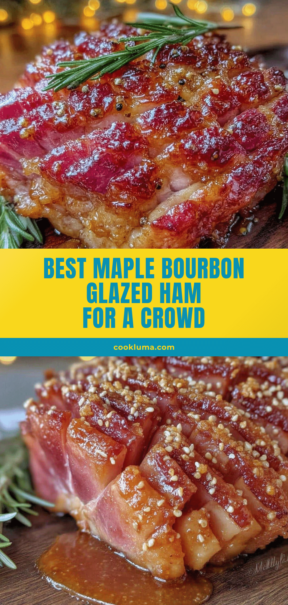 maple bourbon glazed ham for a crowd recipe
