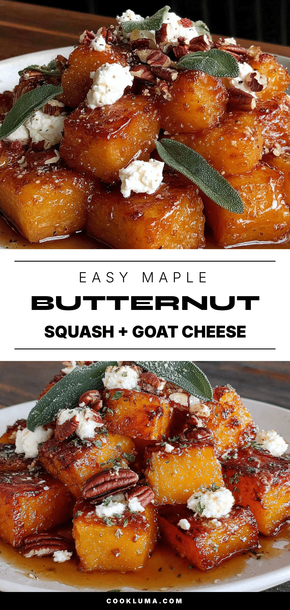 maple roasted butternut squash with goat cheese recipe
